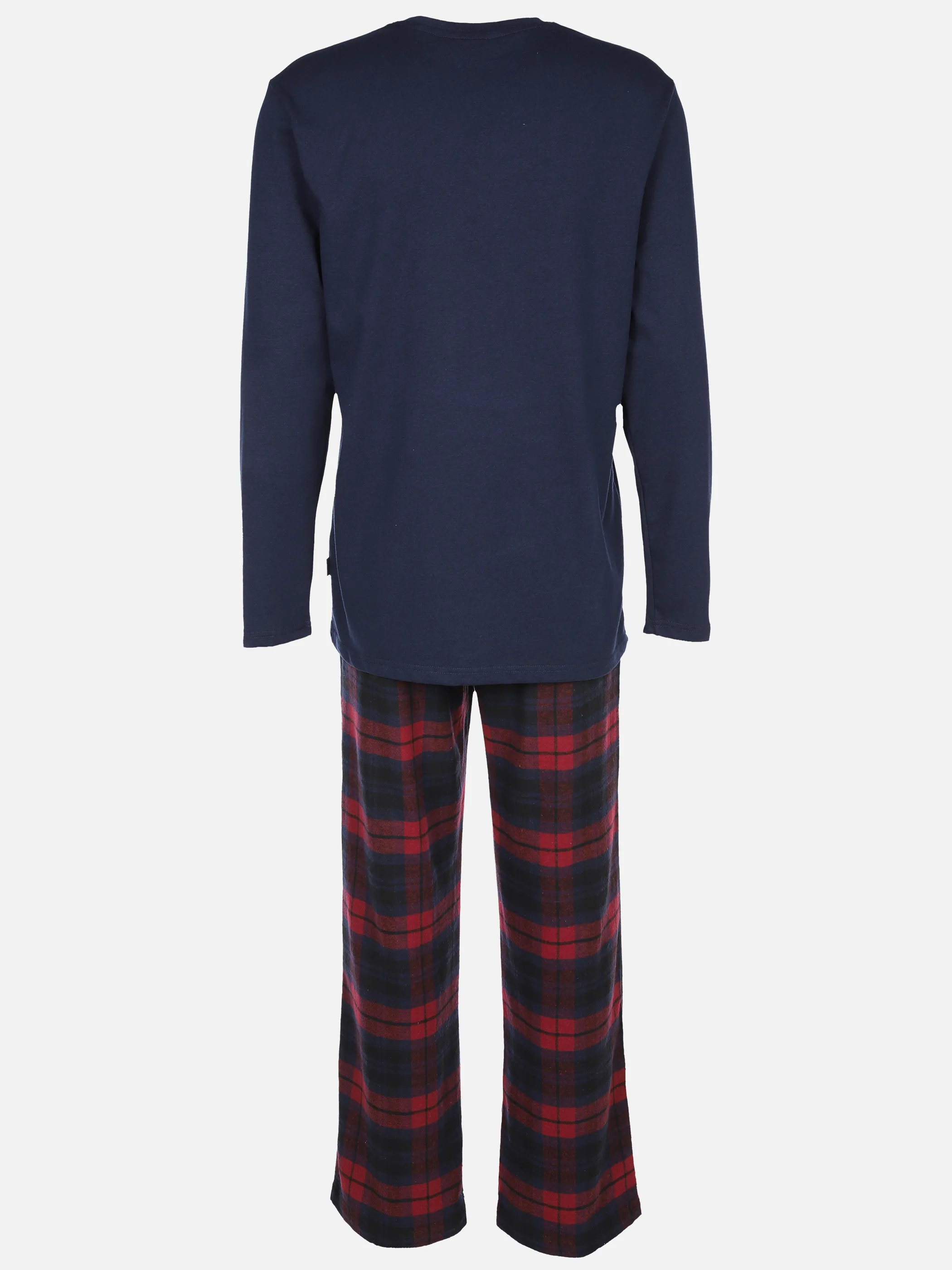 Jim Spencer He. Pyjama Flanell Hose + Long Blau 900855 650 2