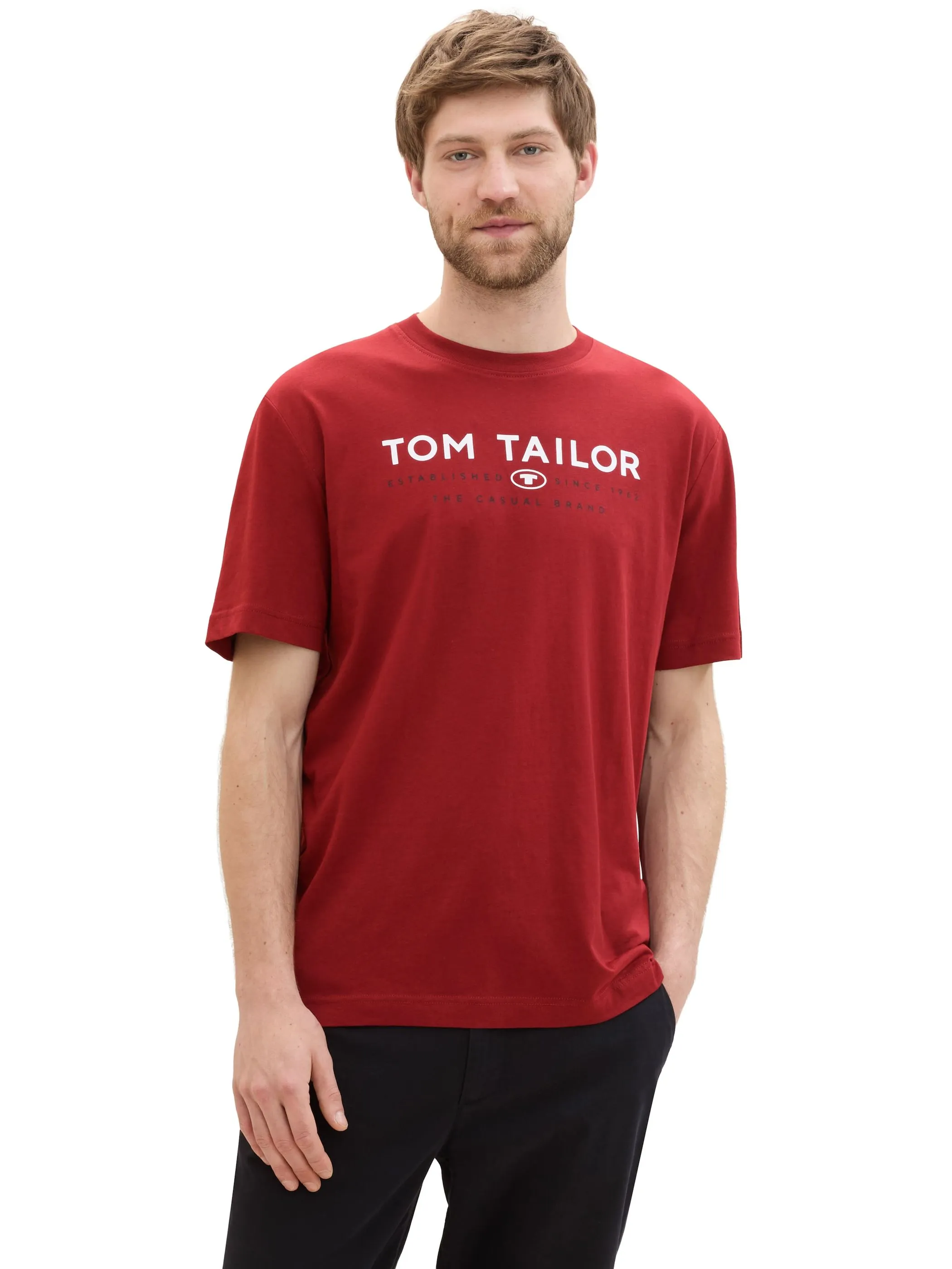 Tom Tailor 1043276 t-shirt with print Rot 898849 13721 4