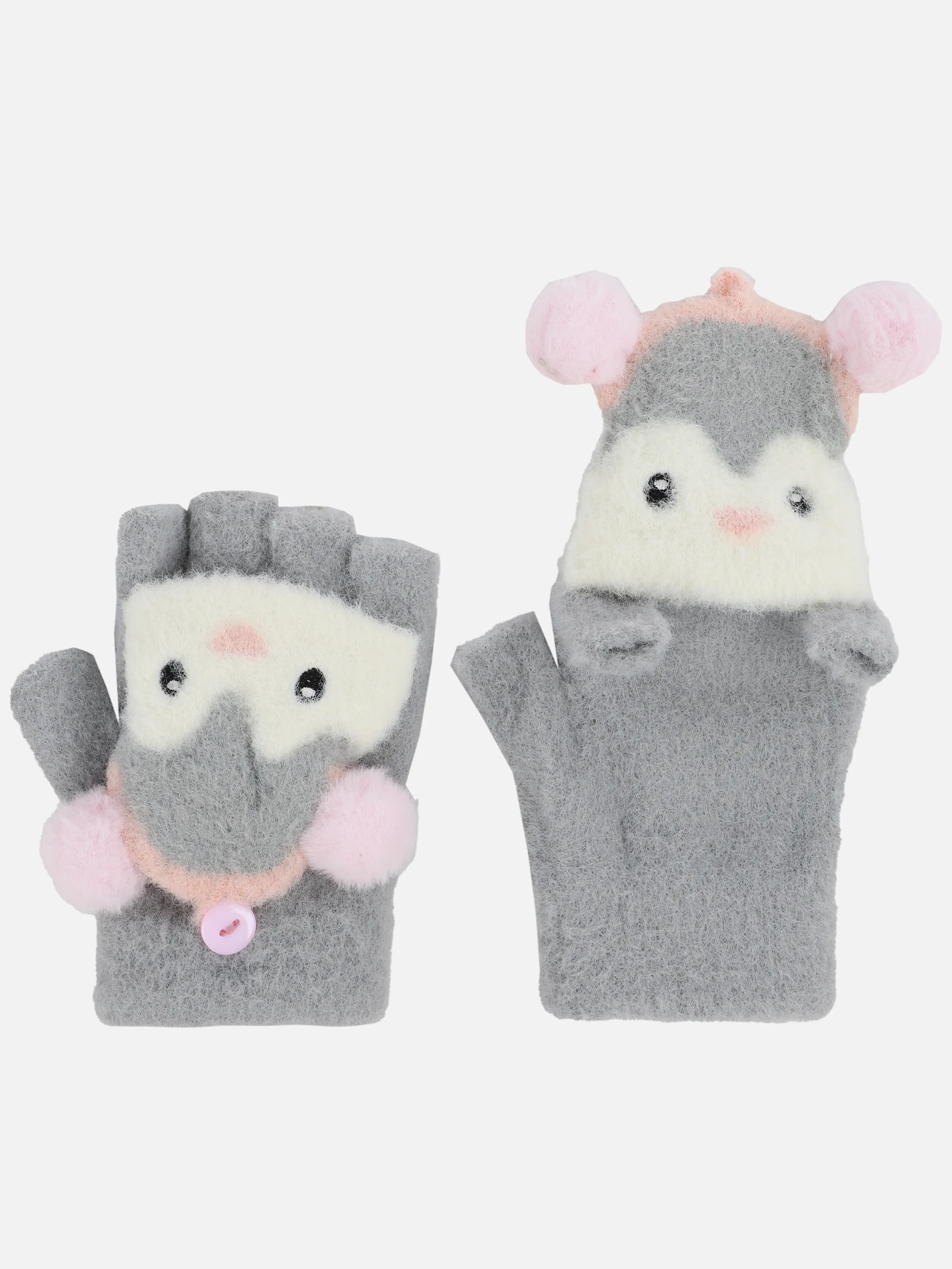 Stop + Go Ki-Mä flauschige Handschuhe Grau 899551 GRAU 3