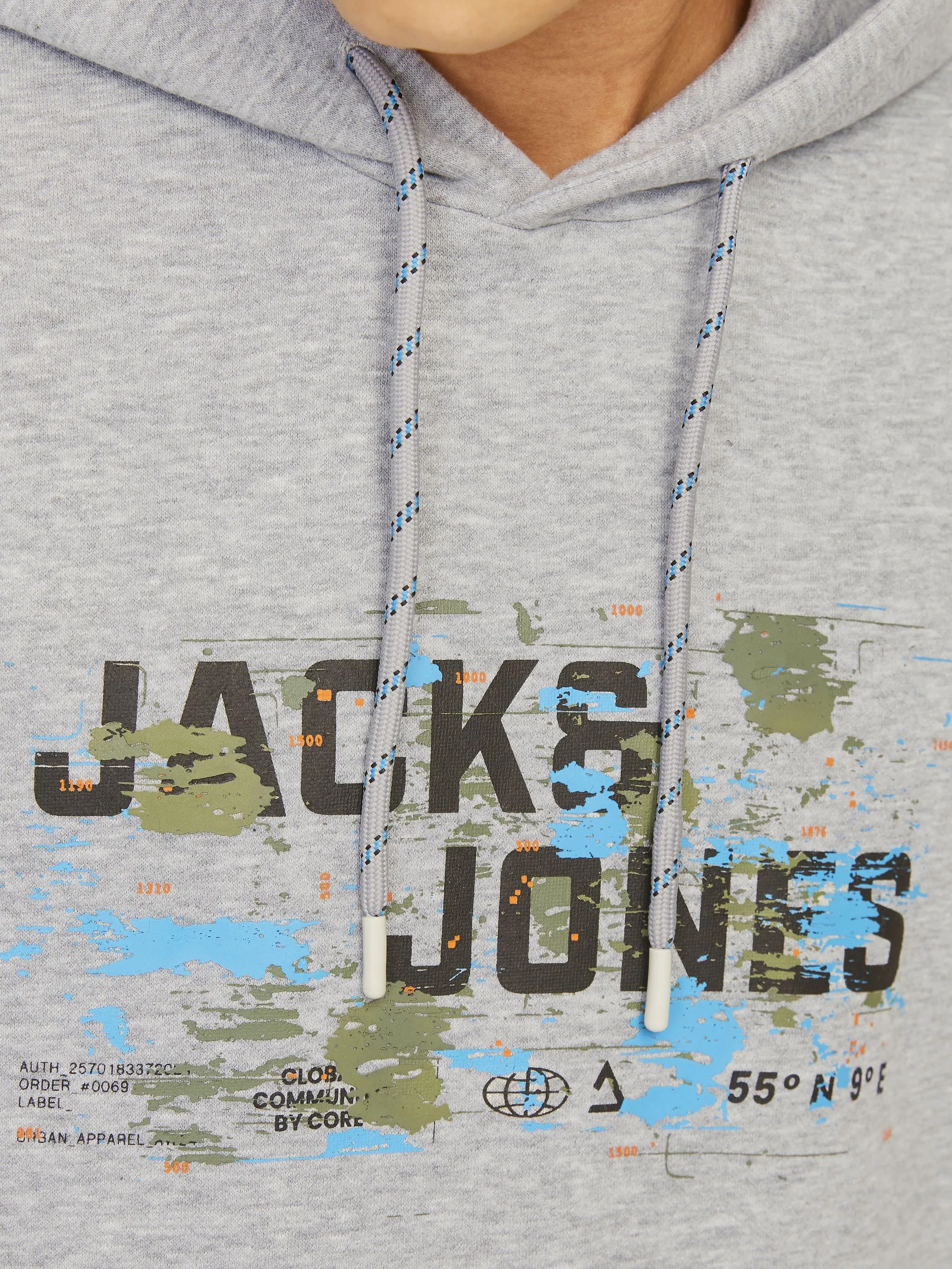 Jack Jones 12261670 JCOOUTDOOR LOGO SWEAT Grau 910799 179085 4