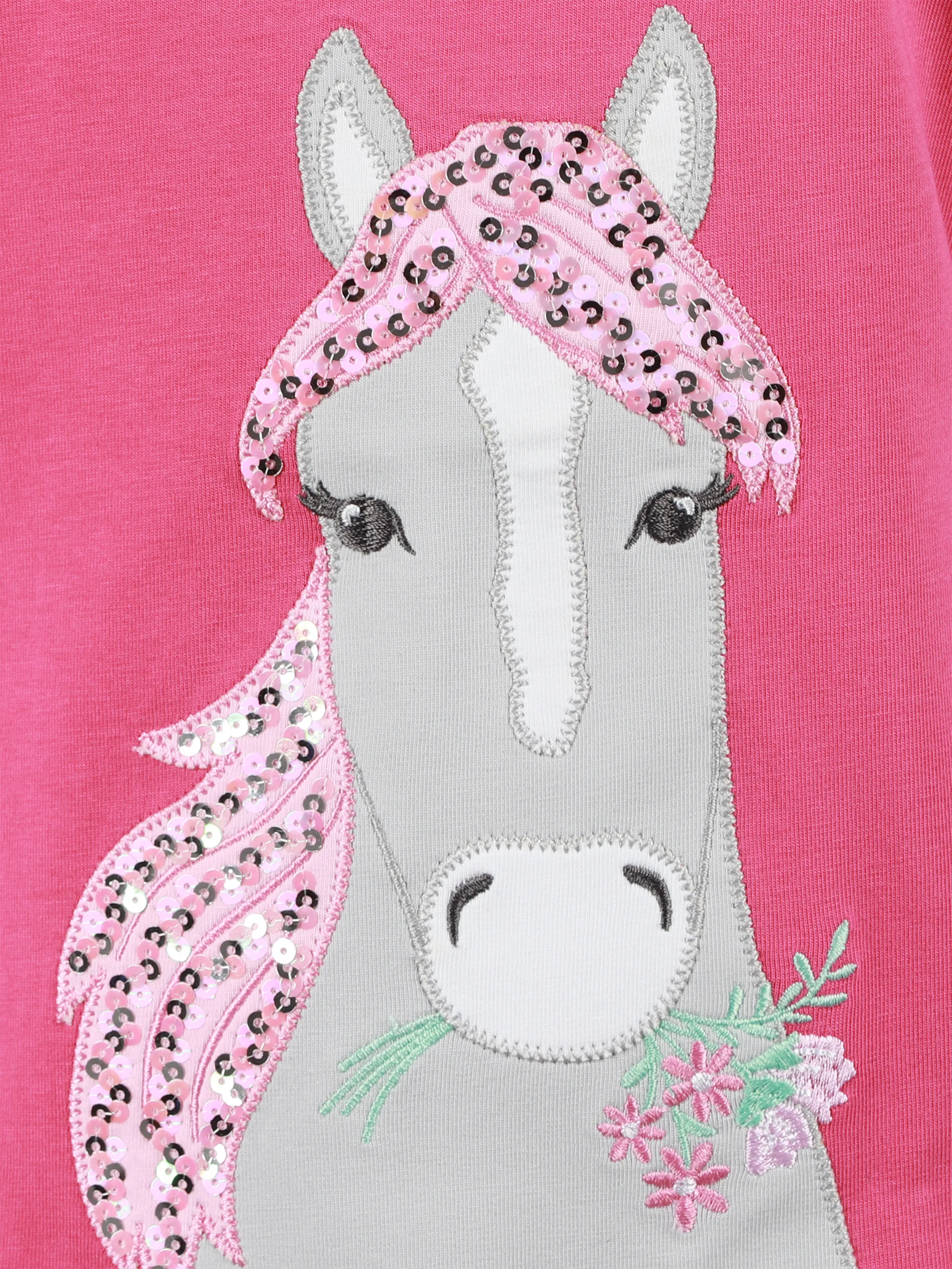 Bubble Gum KM T-Shirt mit Einhorn Stickerei Pink 905946 PINK 3