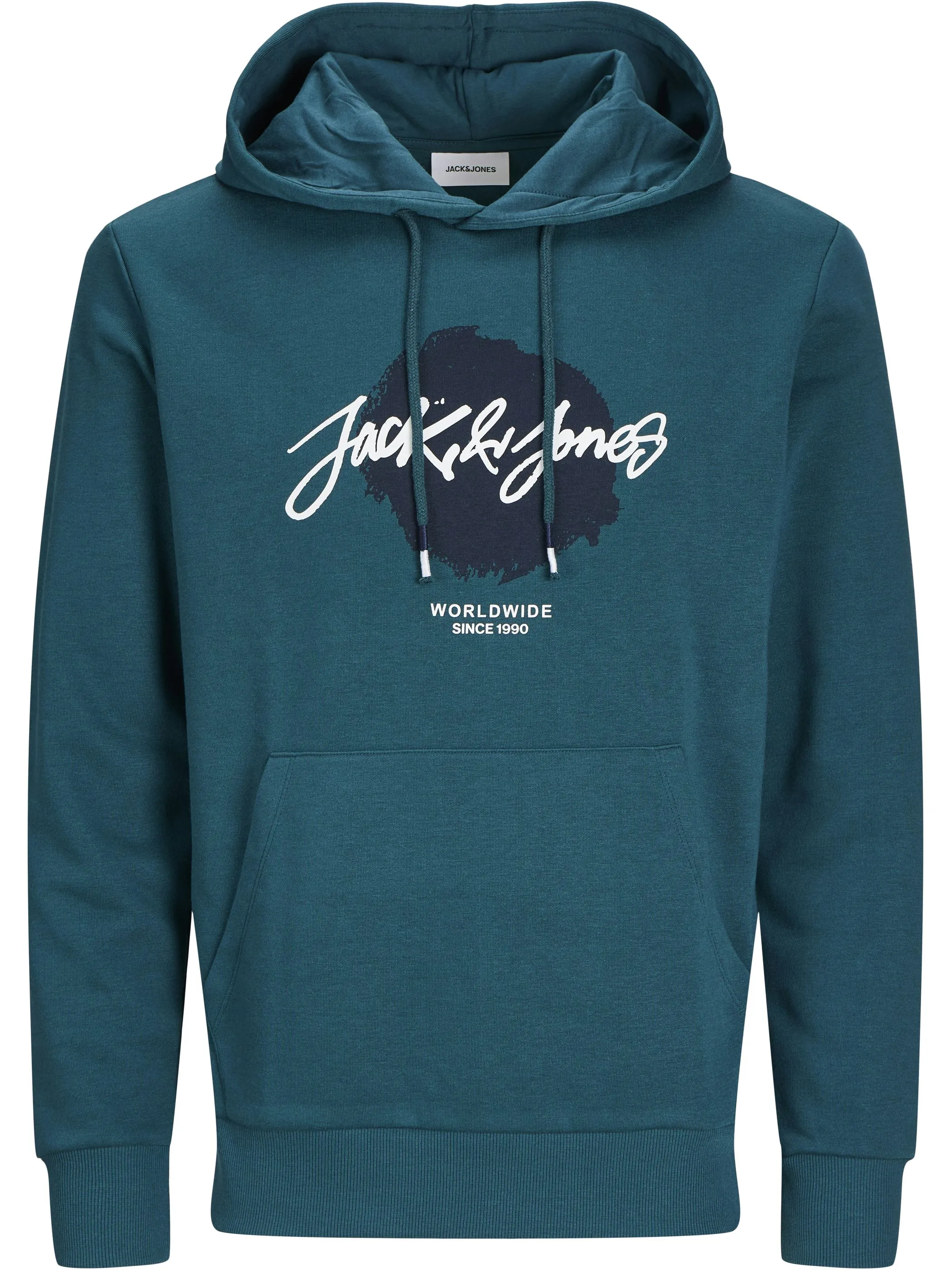 Jack Jones 12256807 JJTILEY SWEAT HOOD LN Grün 898089 176441 1