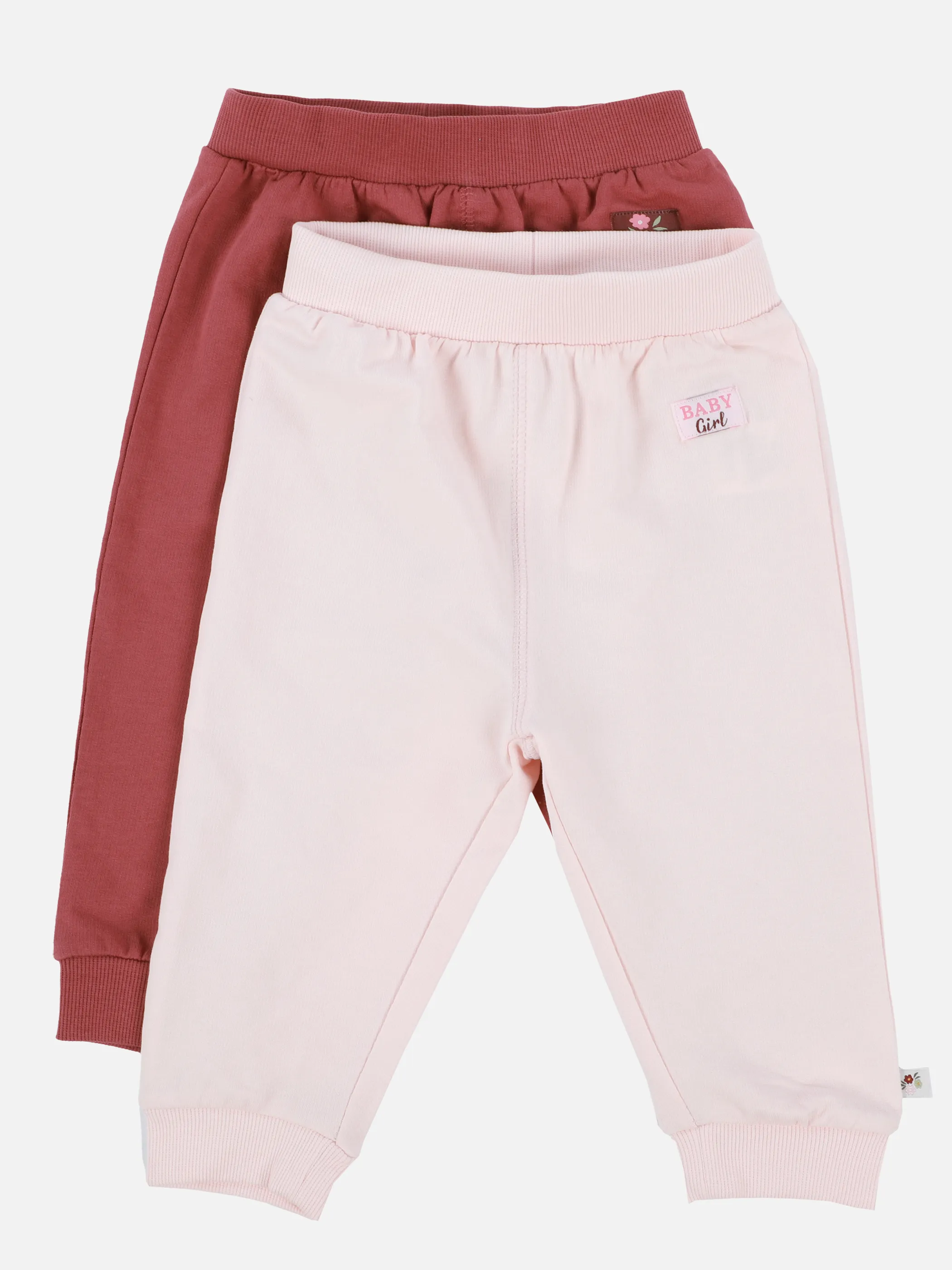 Bubble Gum Baby Mädchen 2er Pack Joggpants in rot und rosa Rosa 898696 ROSA 1