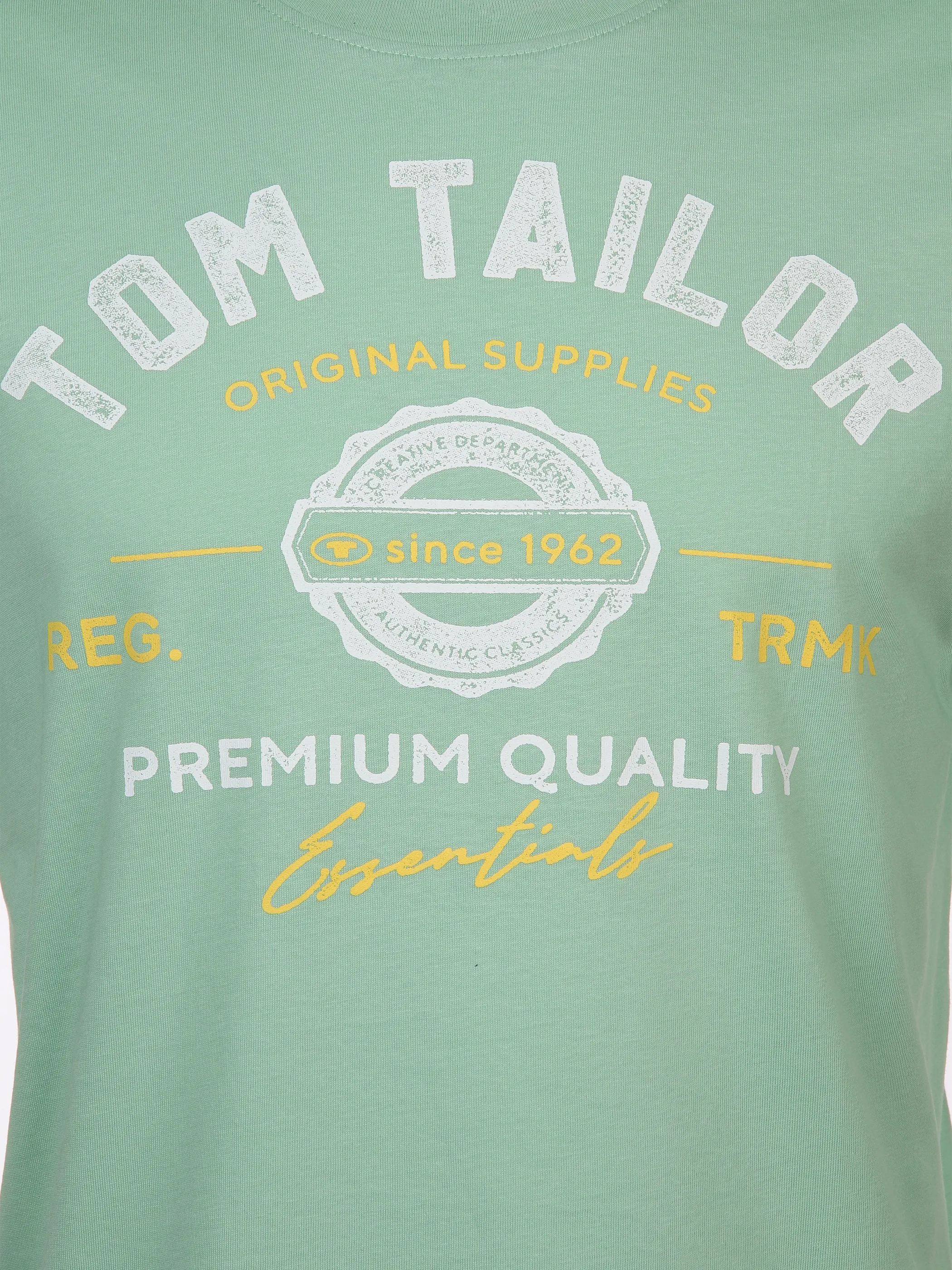 Tom Tailor 1037735 NOS logo tee Türkis 884276 23383 3