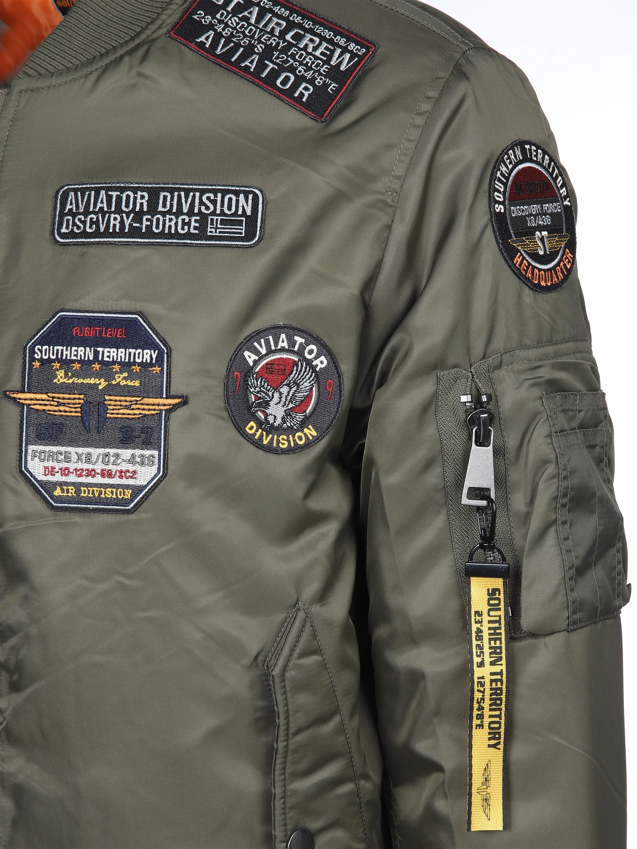 Southern Territory He. Bomberblouson Batches Oliv 898401 OLIVE 3