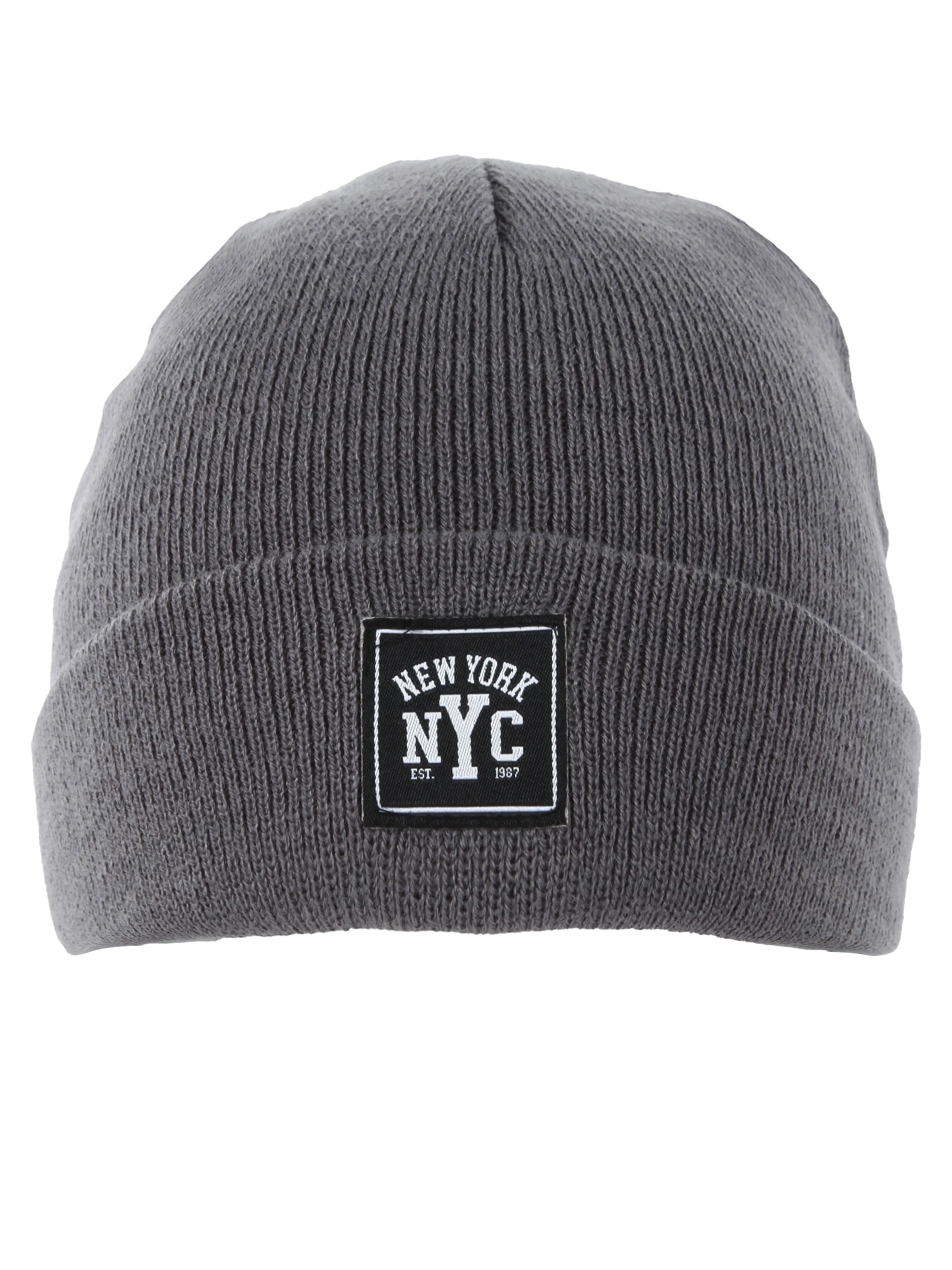 IX-O YF-He Basic Beanie Grau 899565 ASPHALT 1