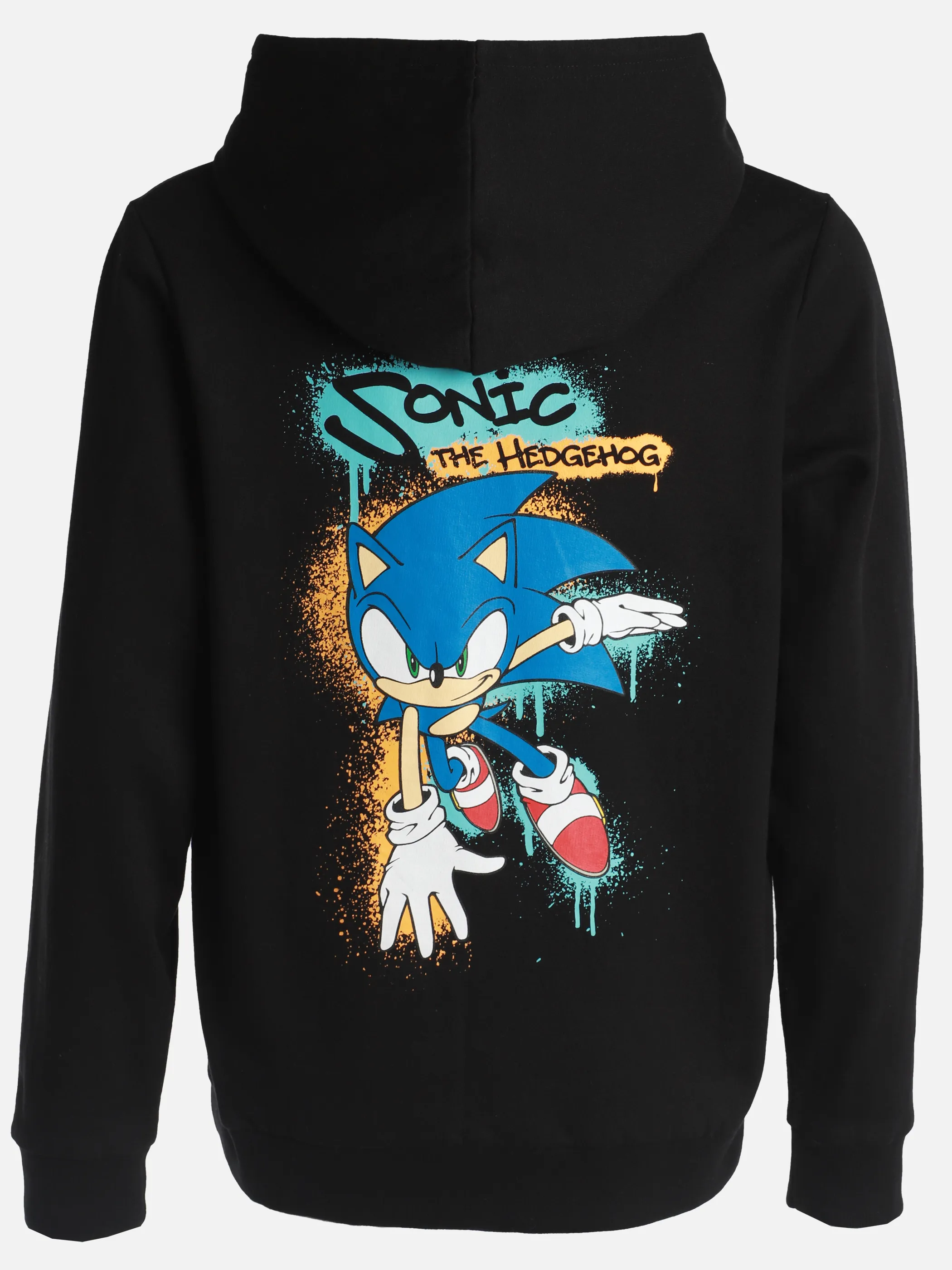 Sonic JJ Sweatshirt mit Kapuze + Sonic Print Schwarz 902171 SCHWARZ 2