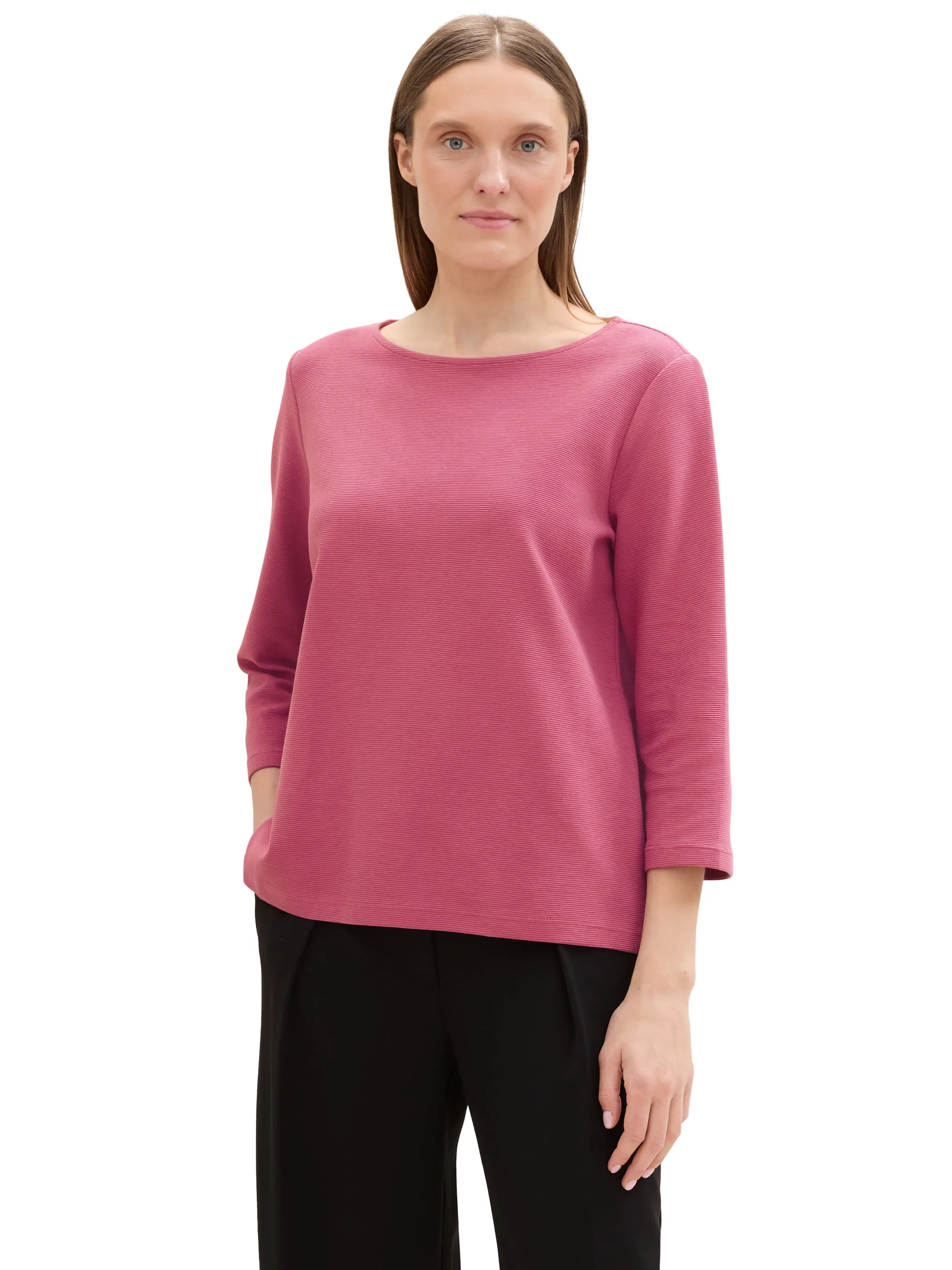 Tom Tailor 1043102 T-shirt structured Pink 898623 16348 3