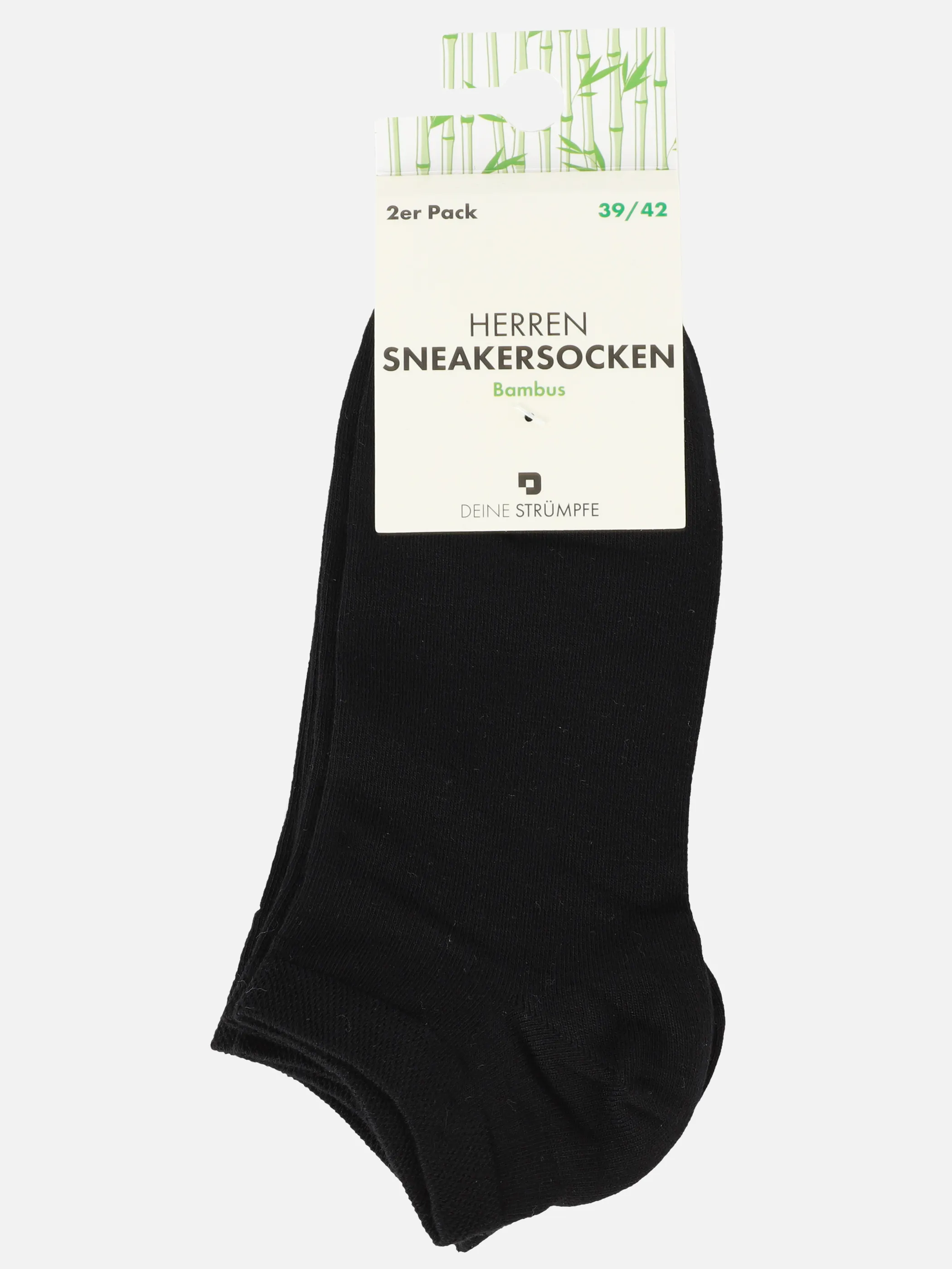 He. Bambussneakersocken 2er Pa Schwarz 900268 SCHWARZ 3