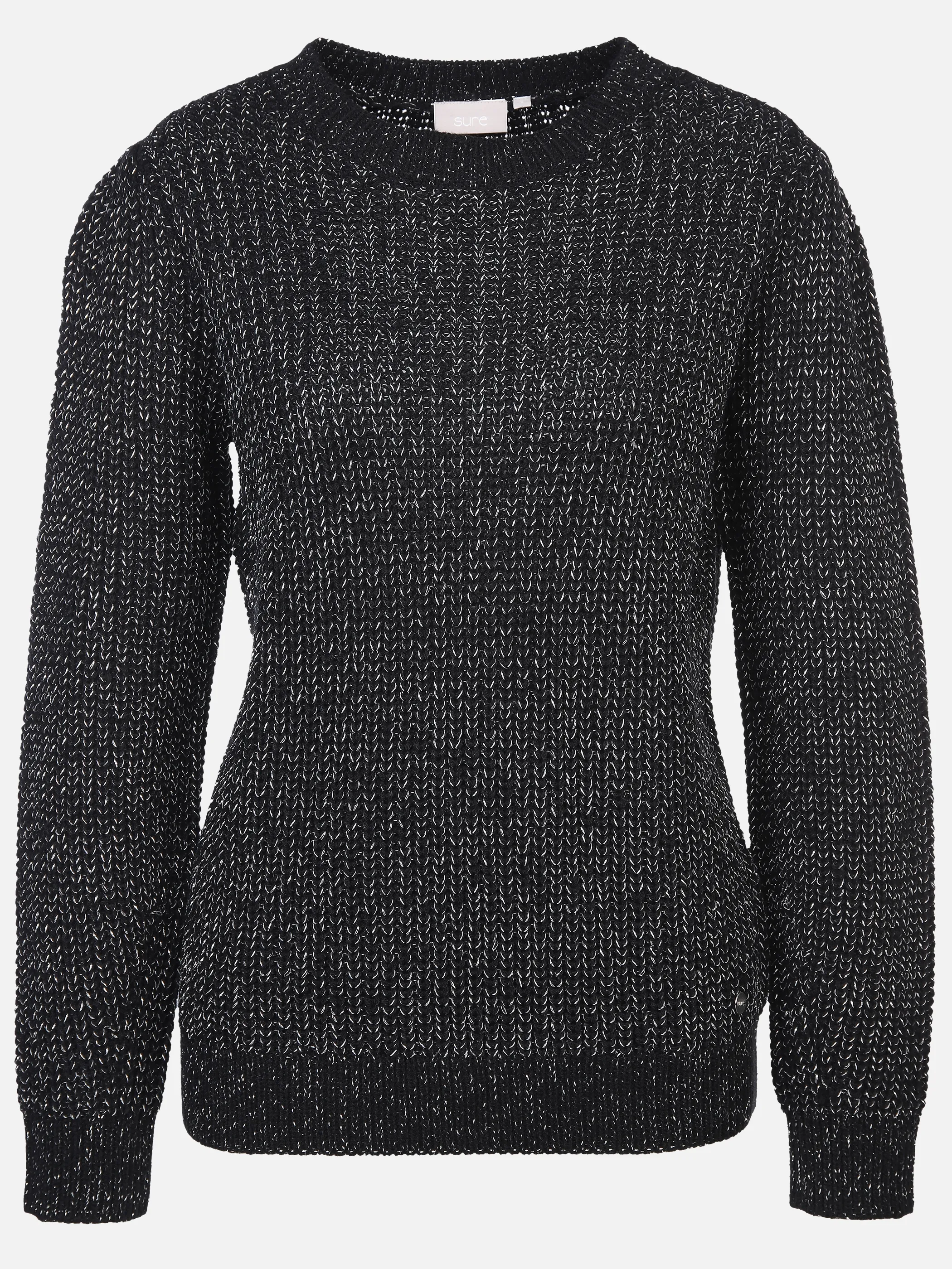 Sure Da-Pullover m. Lurexfäden Schwarz 896661 SCHWARZ 1