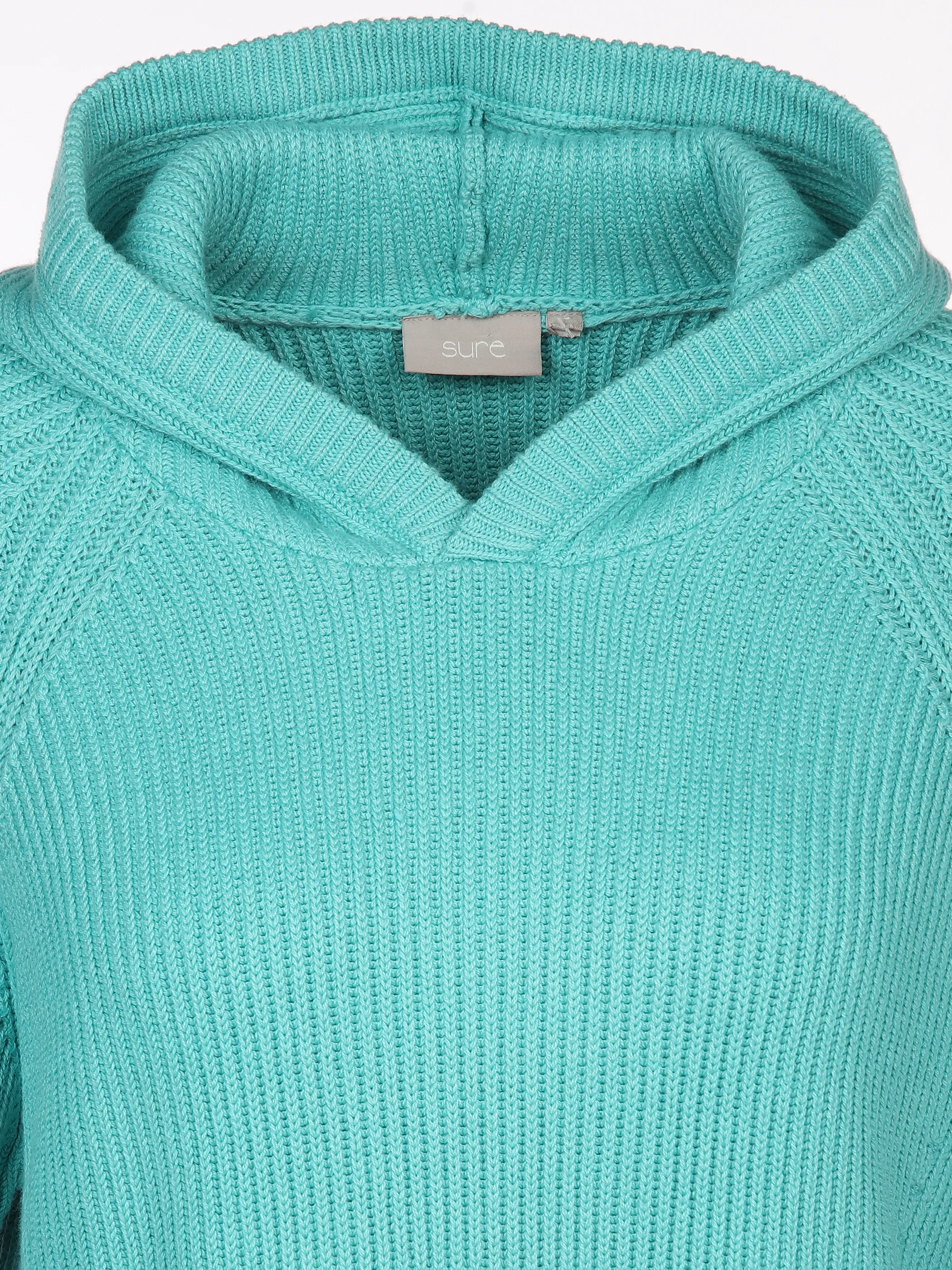 Sure Da-Pullover m. Kapuze Türkis 896765 AQUA 3