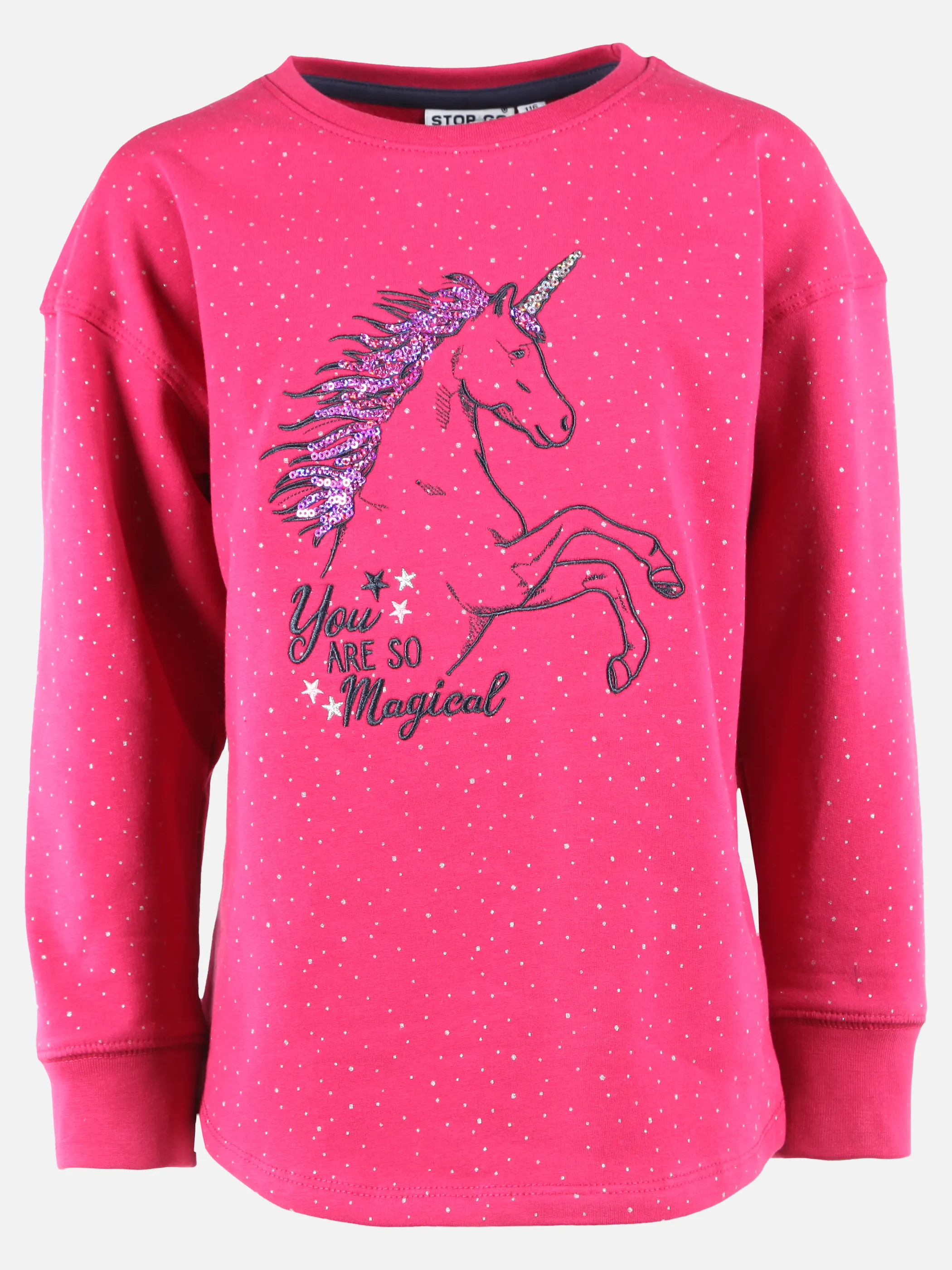 Stop + Go KM Sweatshirt mit Pferdeprint in pink Pink 899793 PINK 1