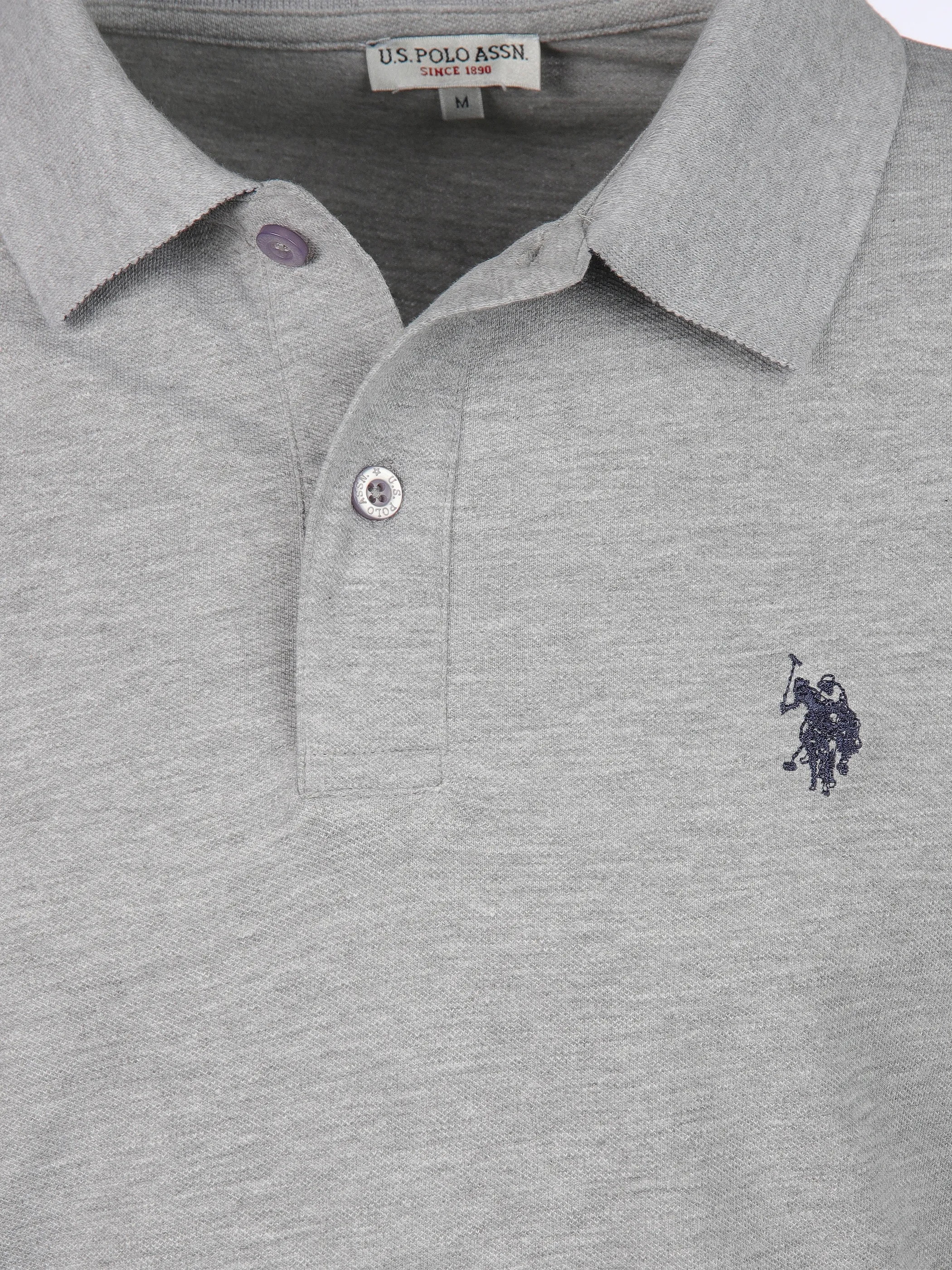 U.S. Polo Assn. He. Poloshirt 1/1 Arm Grau 911146 282 3