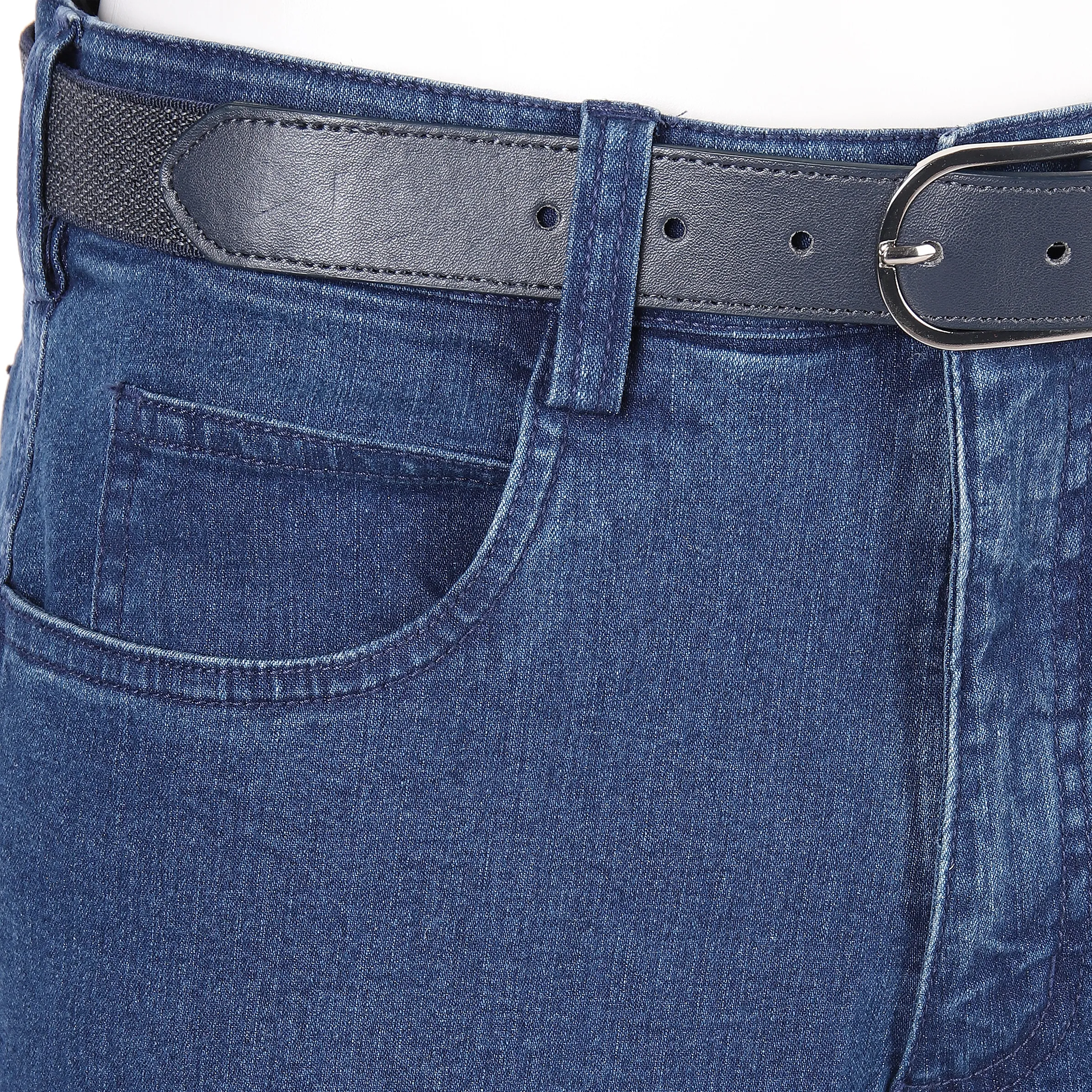 Marcel Battiston He. Semi 5-Pocket Hose Blau 820779 87 3