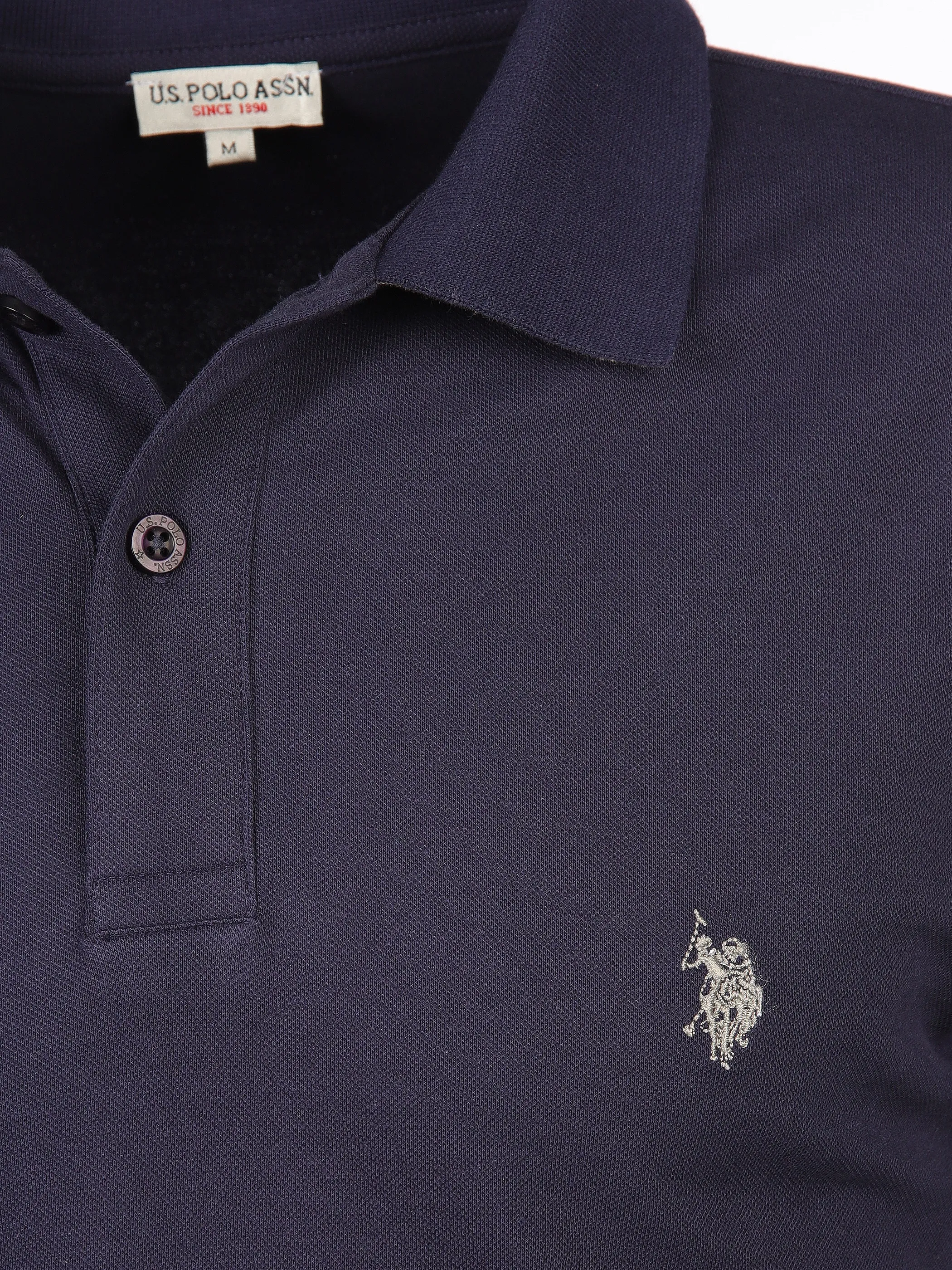 U.S. Polo Assn. He. Poloshirt 1/1 Arm Blau 911146 374 3