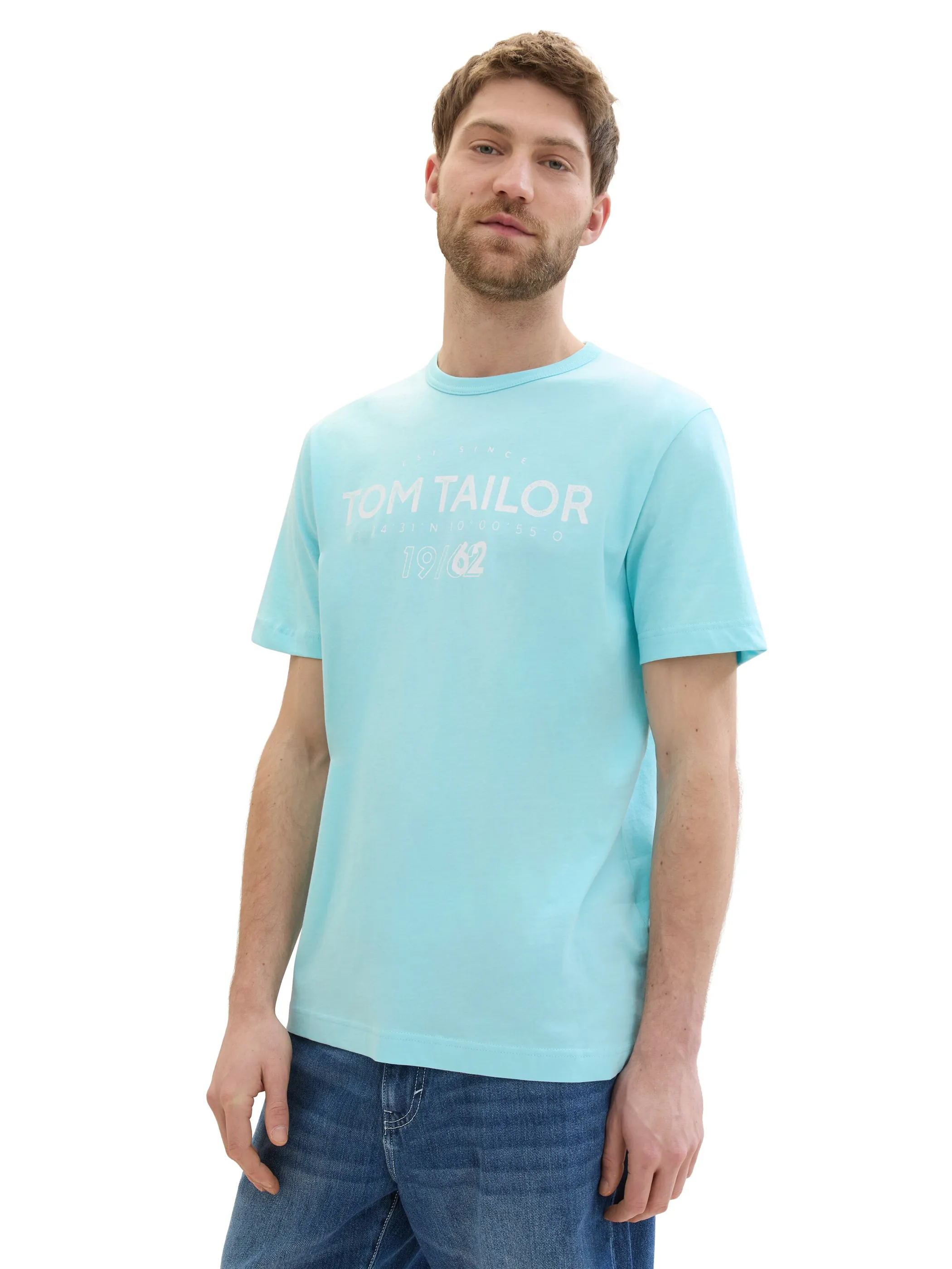 Tom Tailor 1041871 printed t-shirt Türkis 895641 34921 3