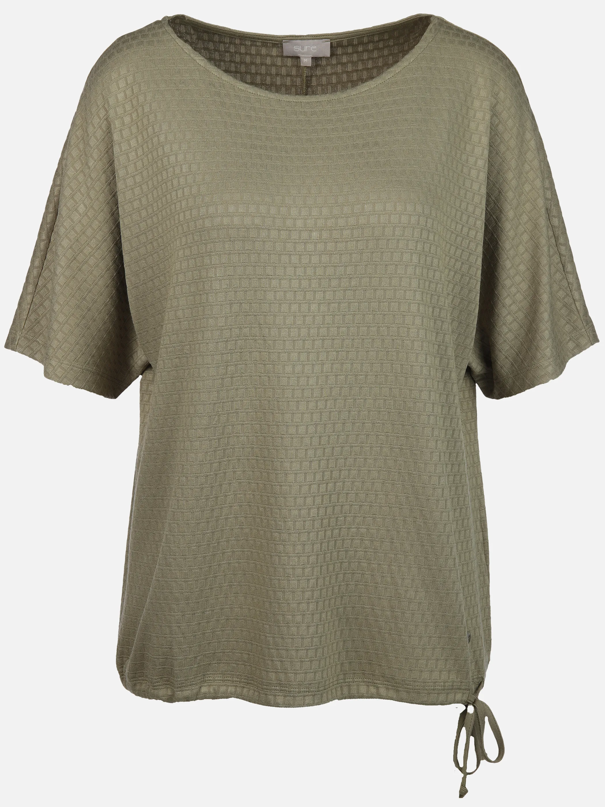 Sure Da-Struktur-Jacquard-Shirt Oliv 906571 KH 1