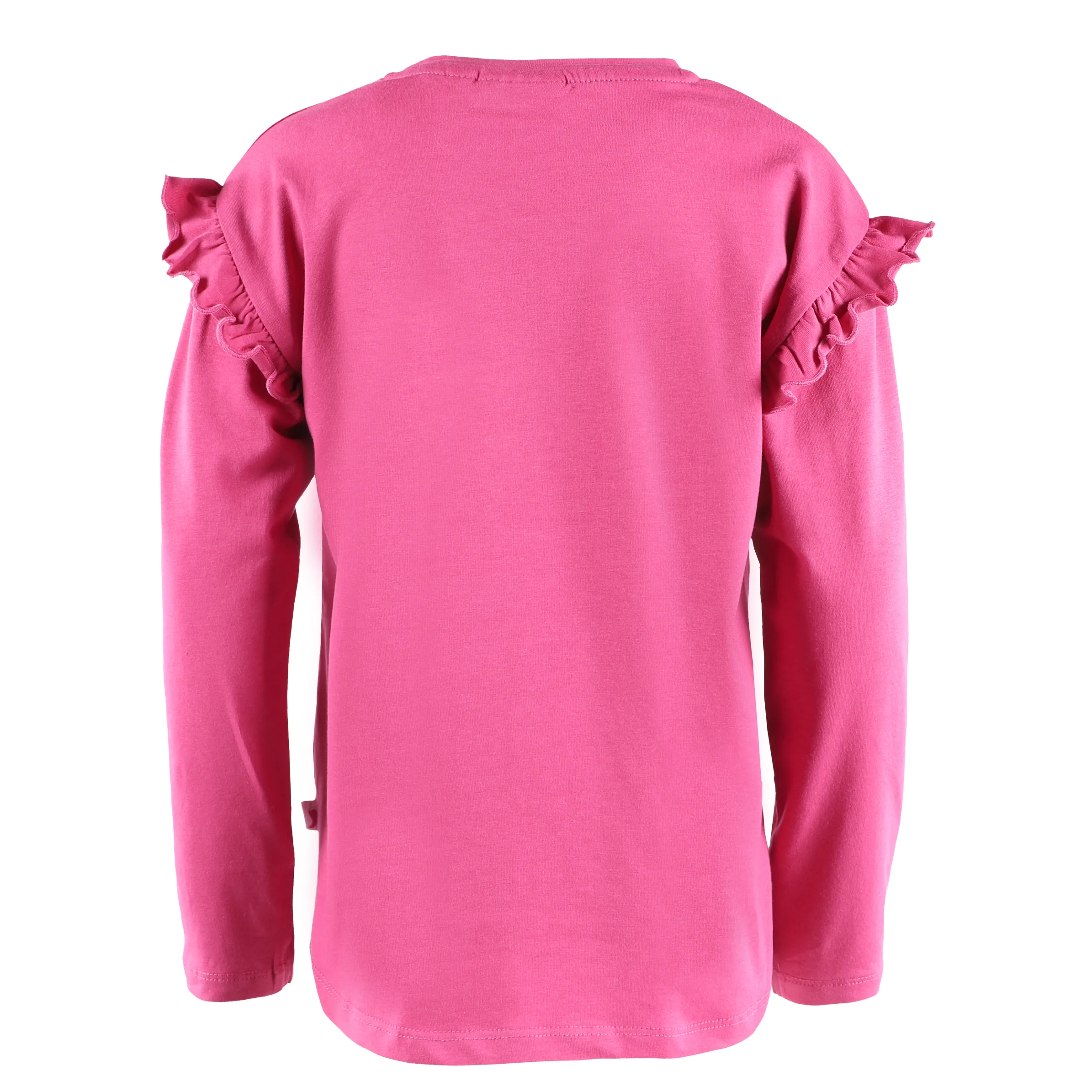Mädchen Langarmshirt mit Print und Glitzersteinchen | PINK | noSize |  881561-pink