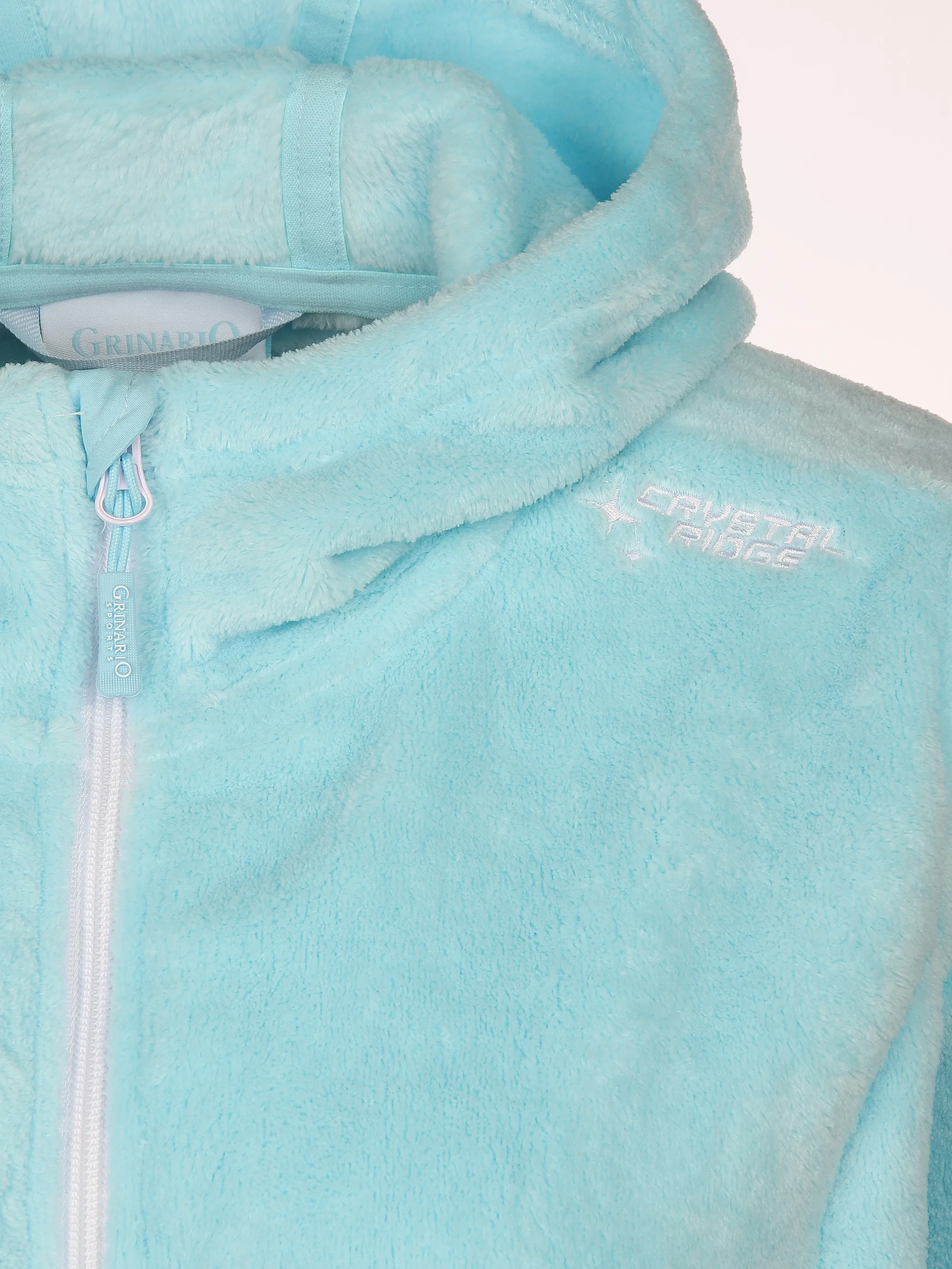 Grinario Sports Da- Flauschjacke mit Kapuze Blau 896830 ICE BLUE 3