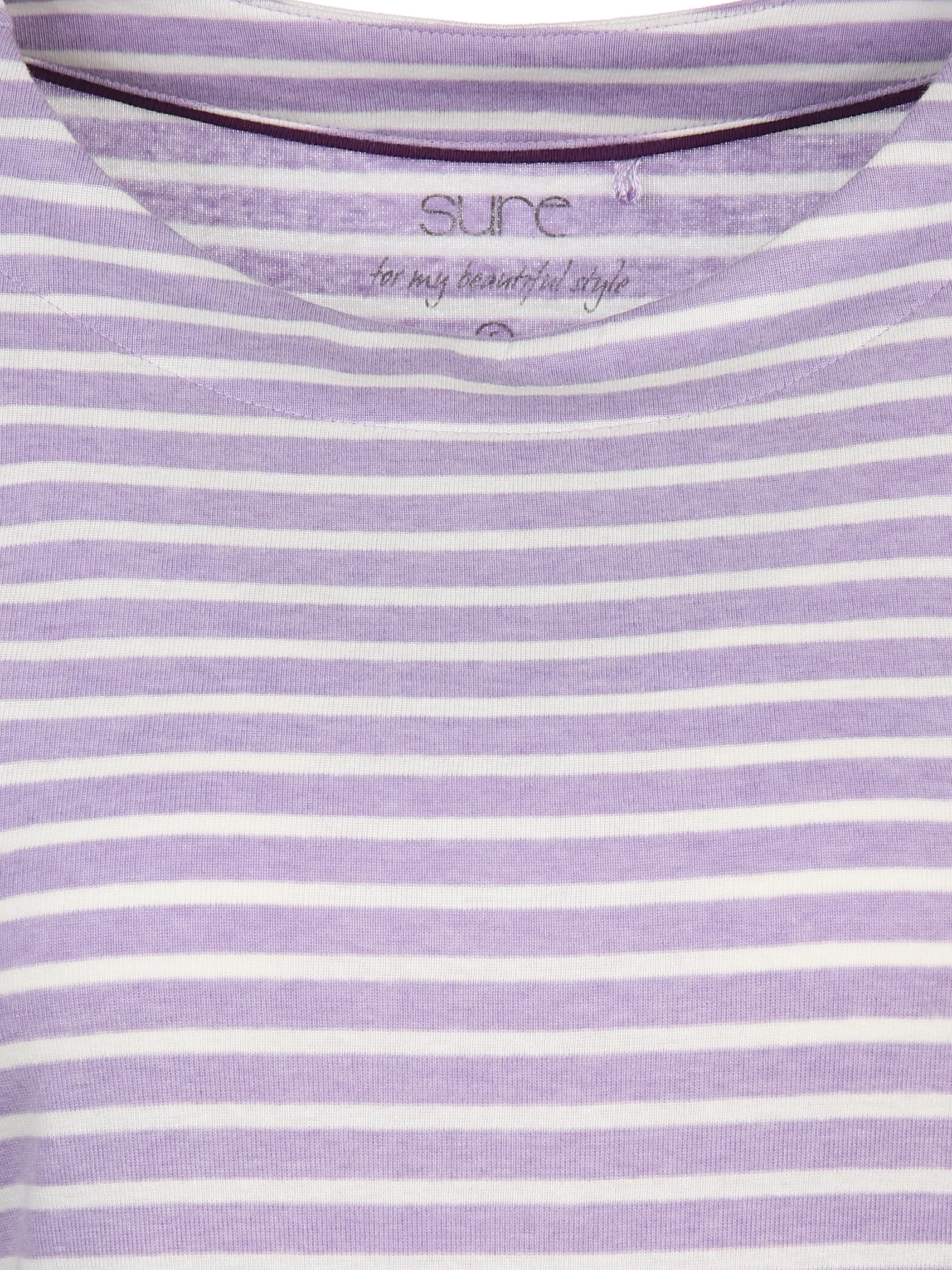 Sure Da-Streifenshirt m. 3/4 Arm Lila 897550 FLIEDEROFF 3