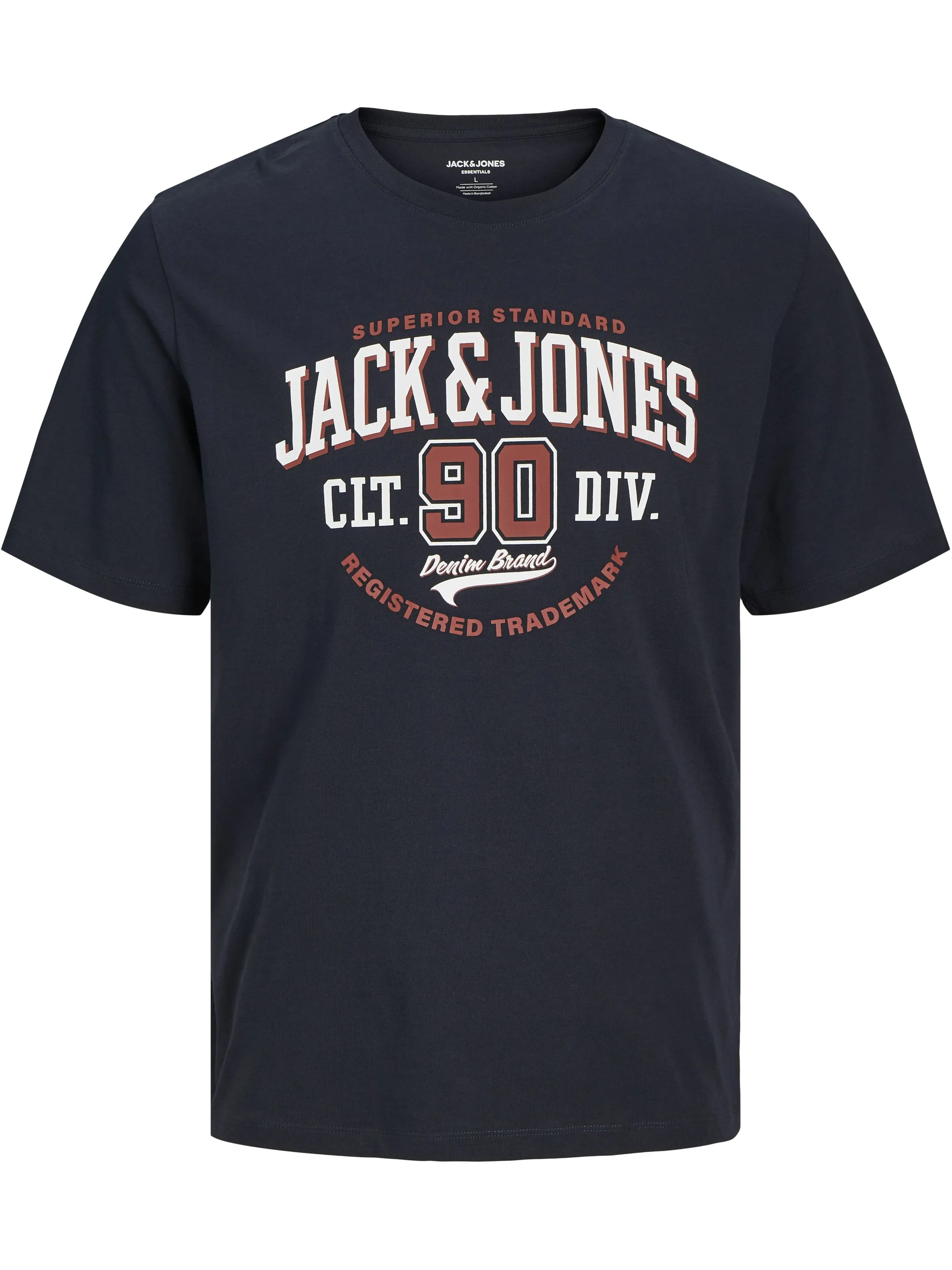 Jack Jones 12254862 JJELOGO TEE SS O-NECK Marine 895764 175697 1