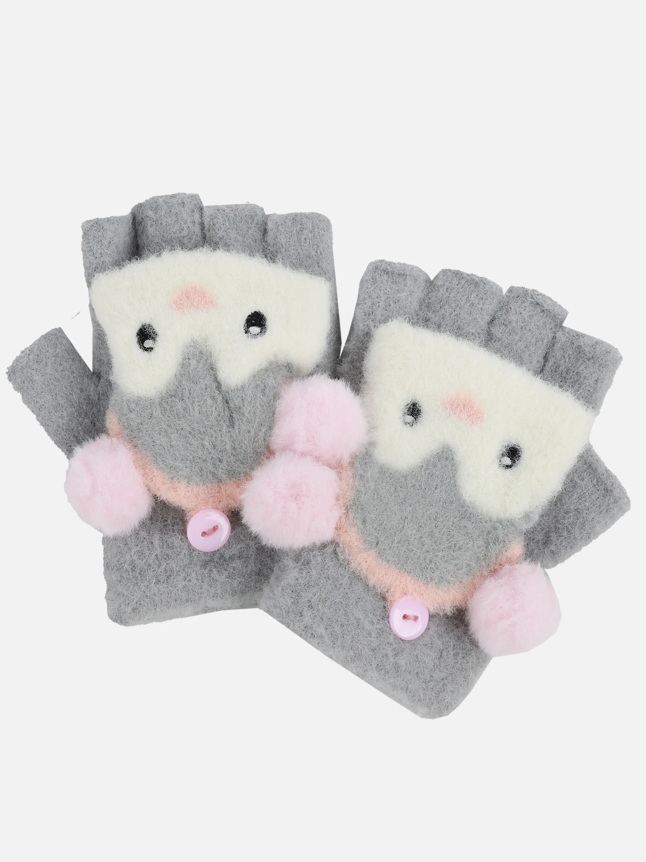 Stop + Go Ki-Mä flauschige Handschuhe Grau 899551 GRAU 1