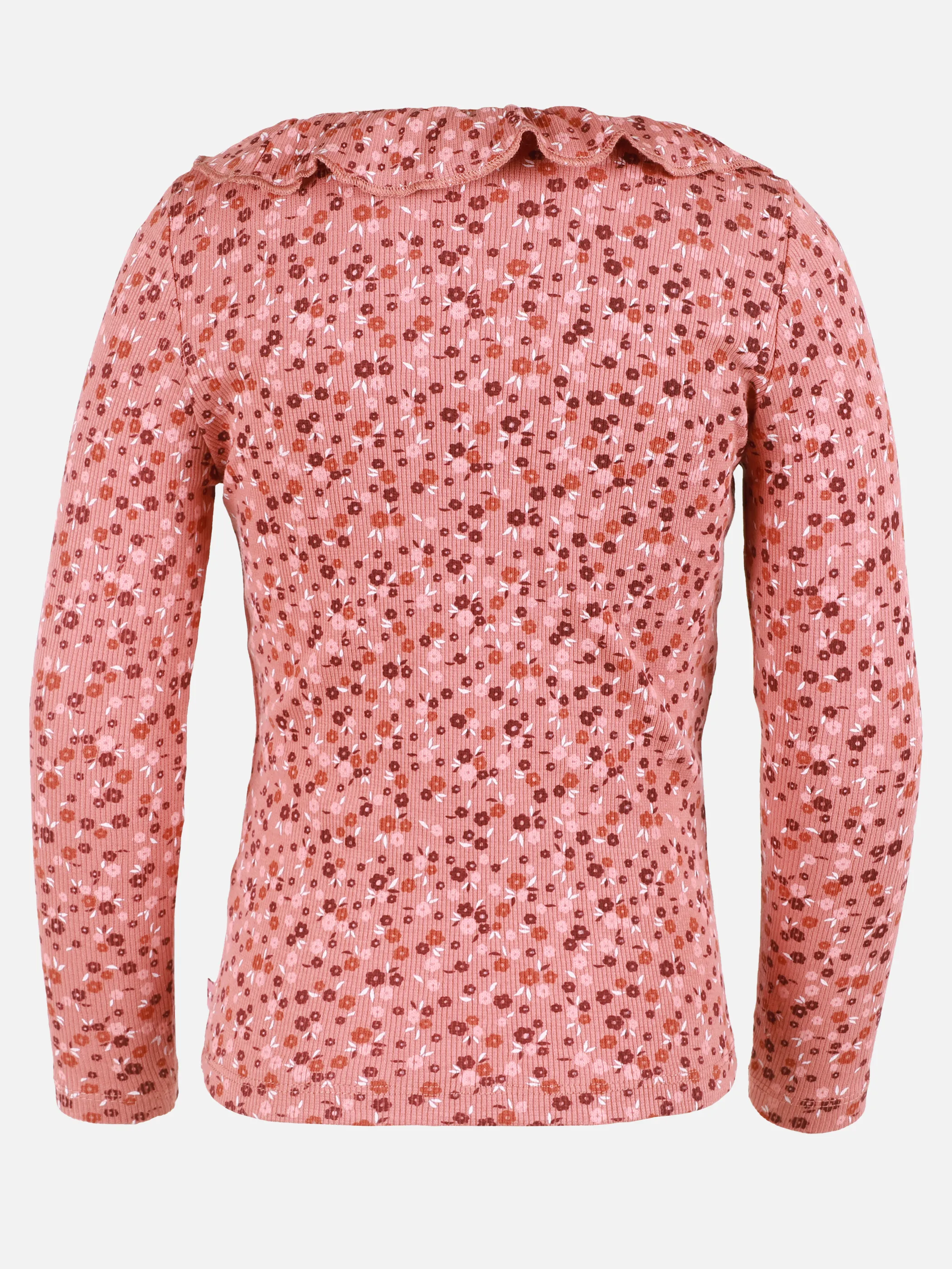 Stop + Go KM Longsleeve Shirt mit Kragen und Blumen AOP Orange 899688 ORANGE 2