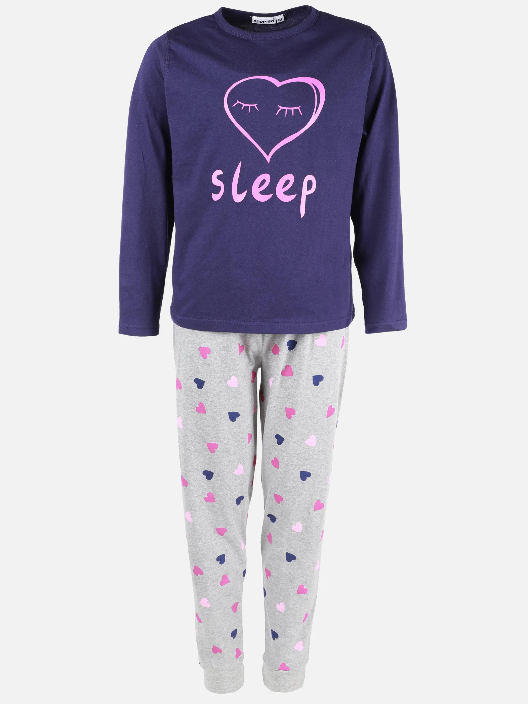 Stop + Go TM Pyjama lang Blau 901275 NAVY 1