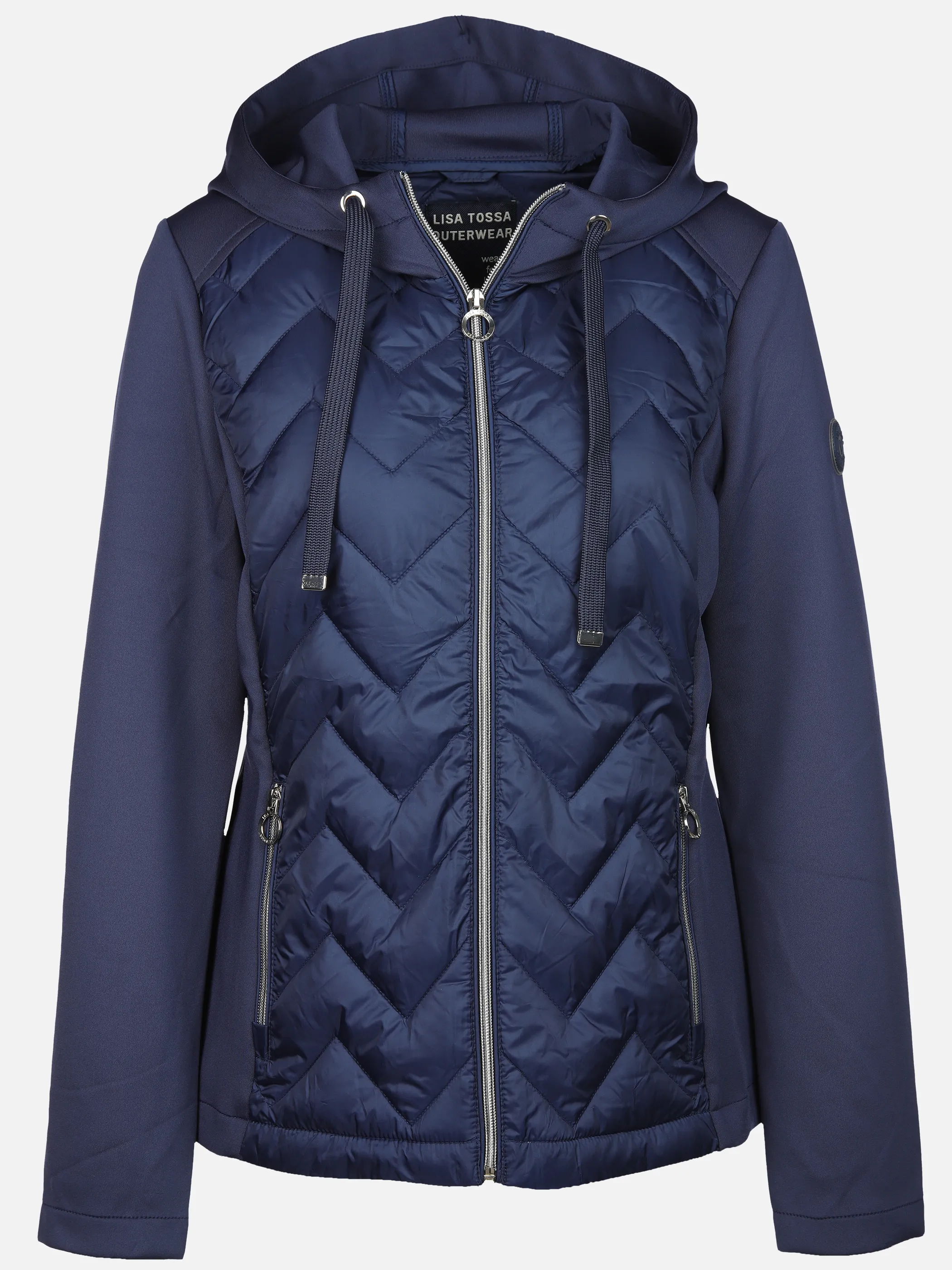 Lisa Tossa Da-Hybridjacke m. Kapuze Marine 904087 NAVY 1