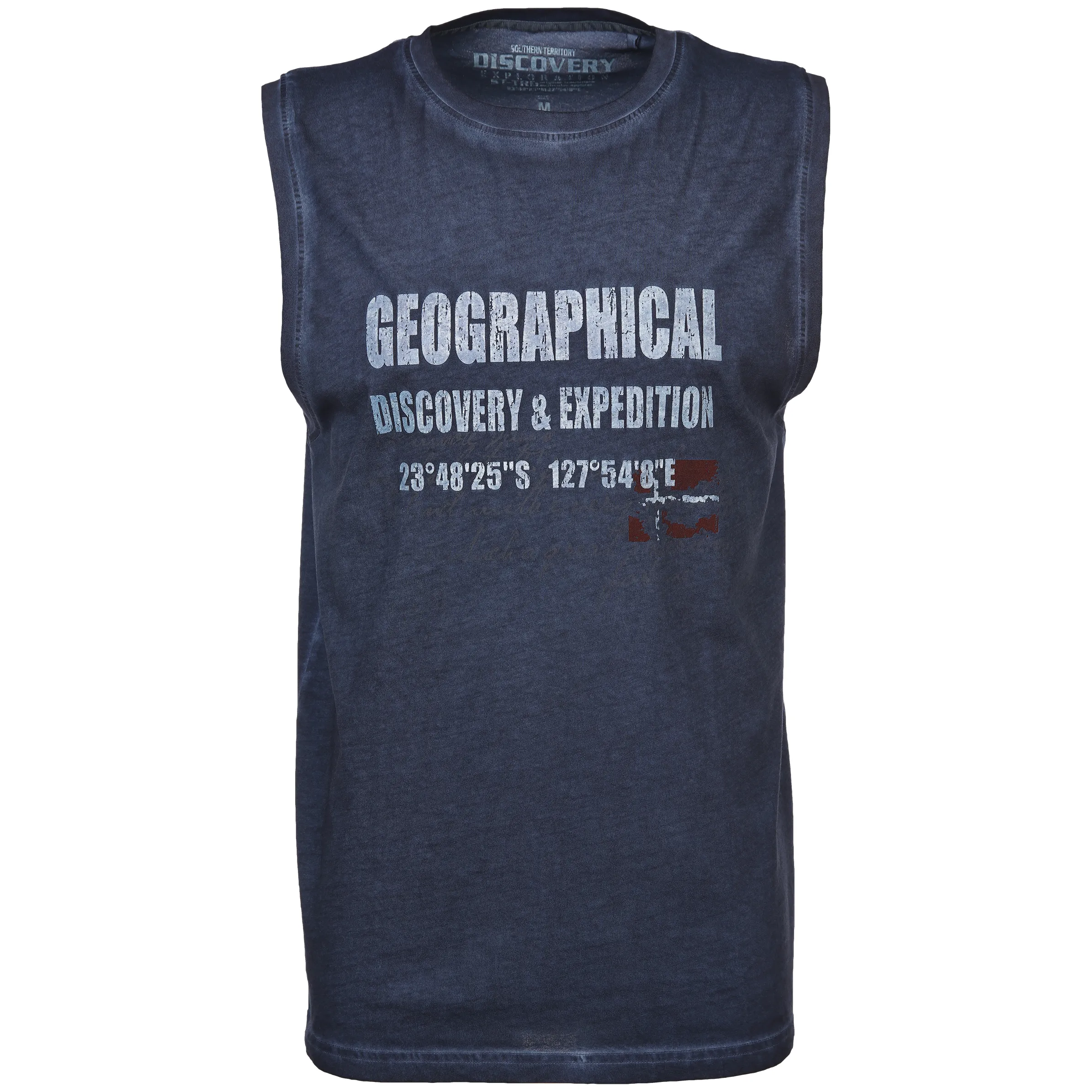 Southern Territory He. Muscleshirt oilwash Blau 876082 NAVY 1