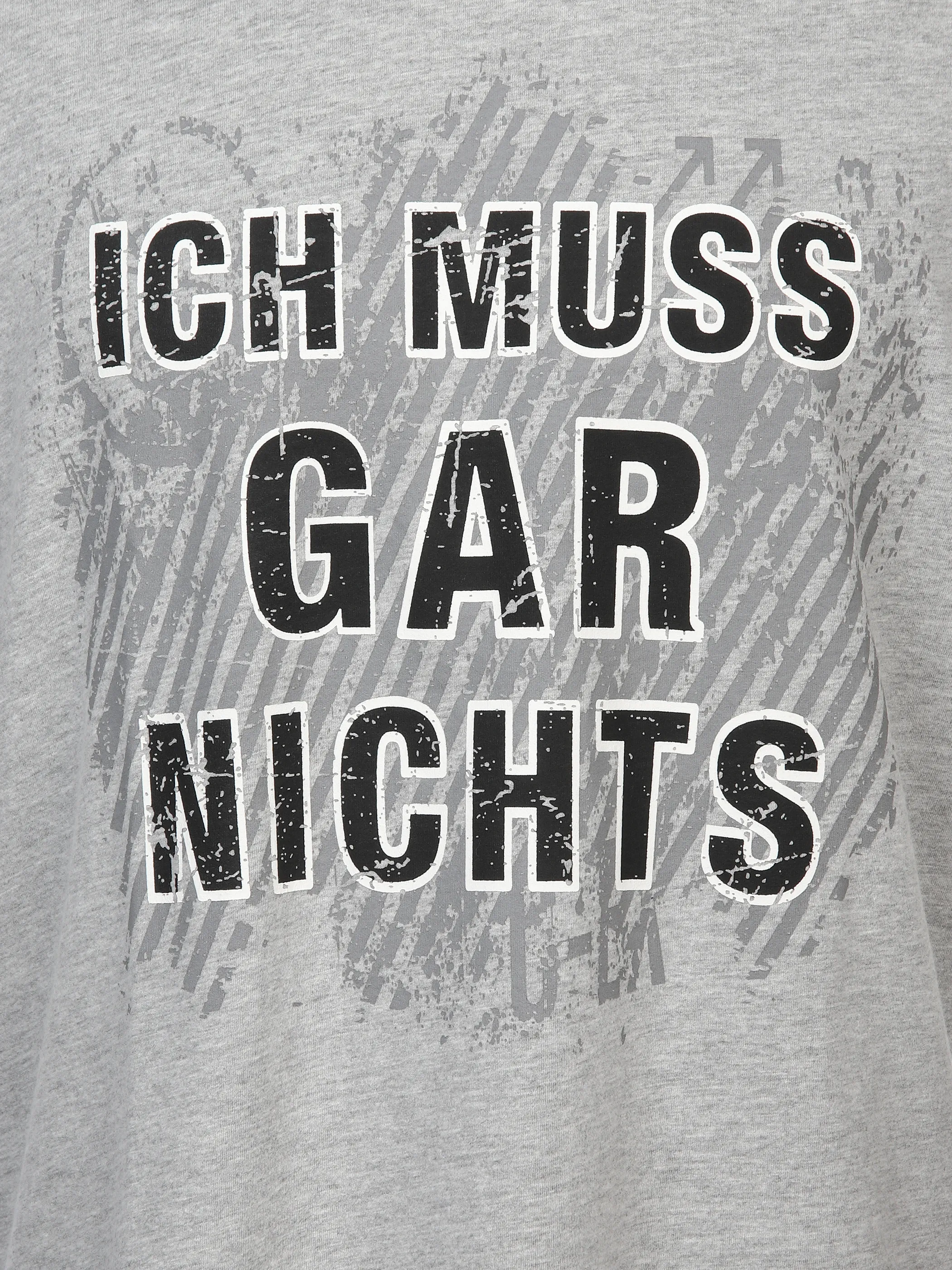 Worker He. T-Shirt 1/2 Arm Sprüche Grau 899545 SILVER MEL 3