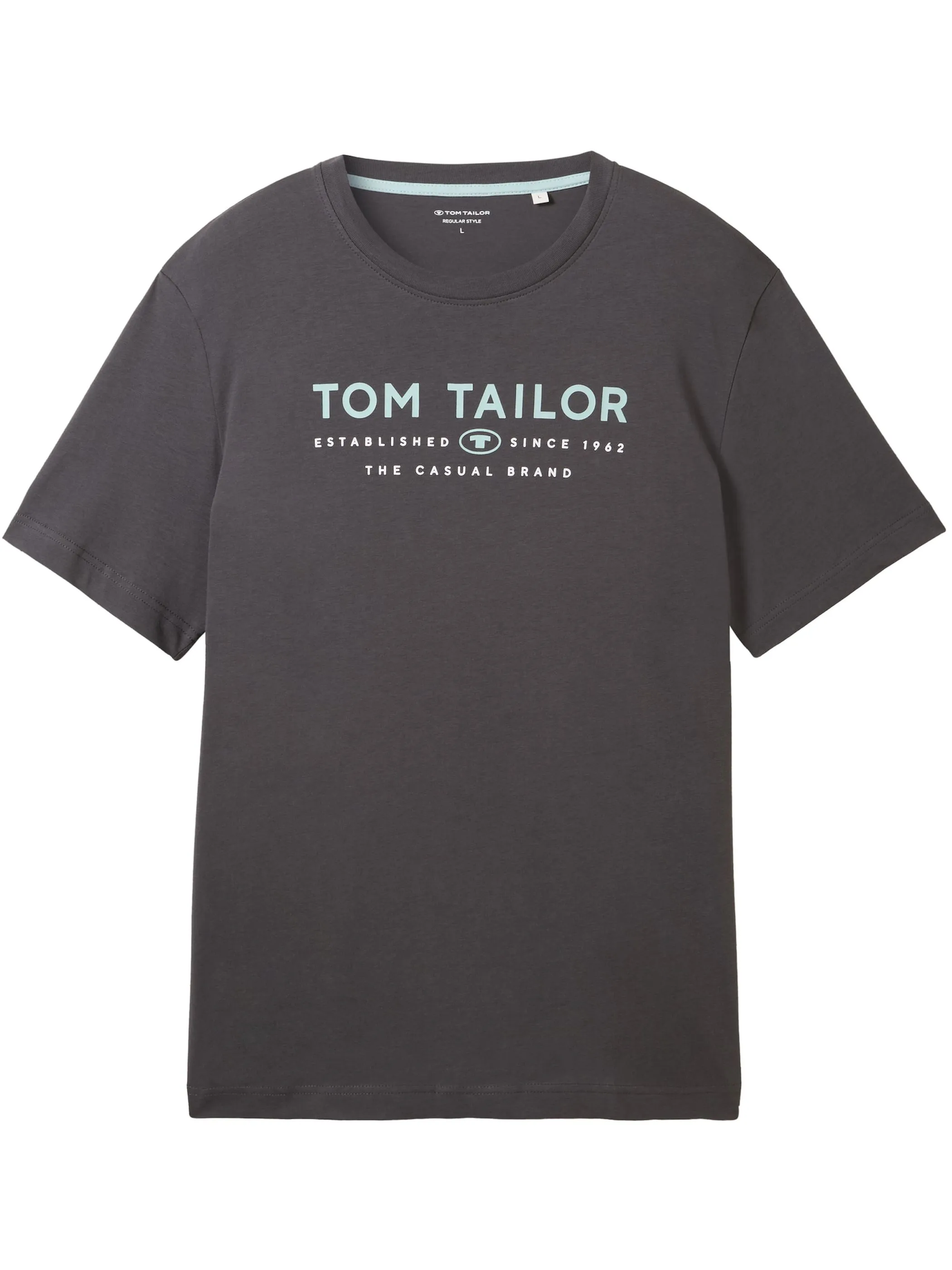 Tom Tailor 1043276 t-shirt with print Grau 898849 10899 1