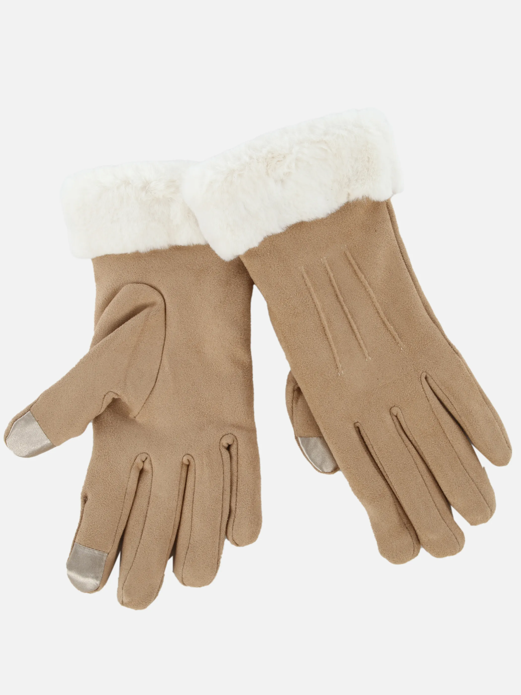 Sure Da-Handschuhe m. Kunstpelz Braun 897768 CAMEL 2