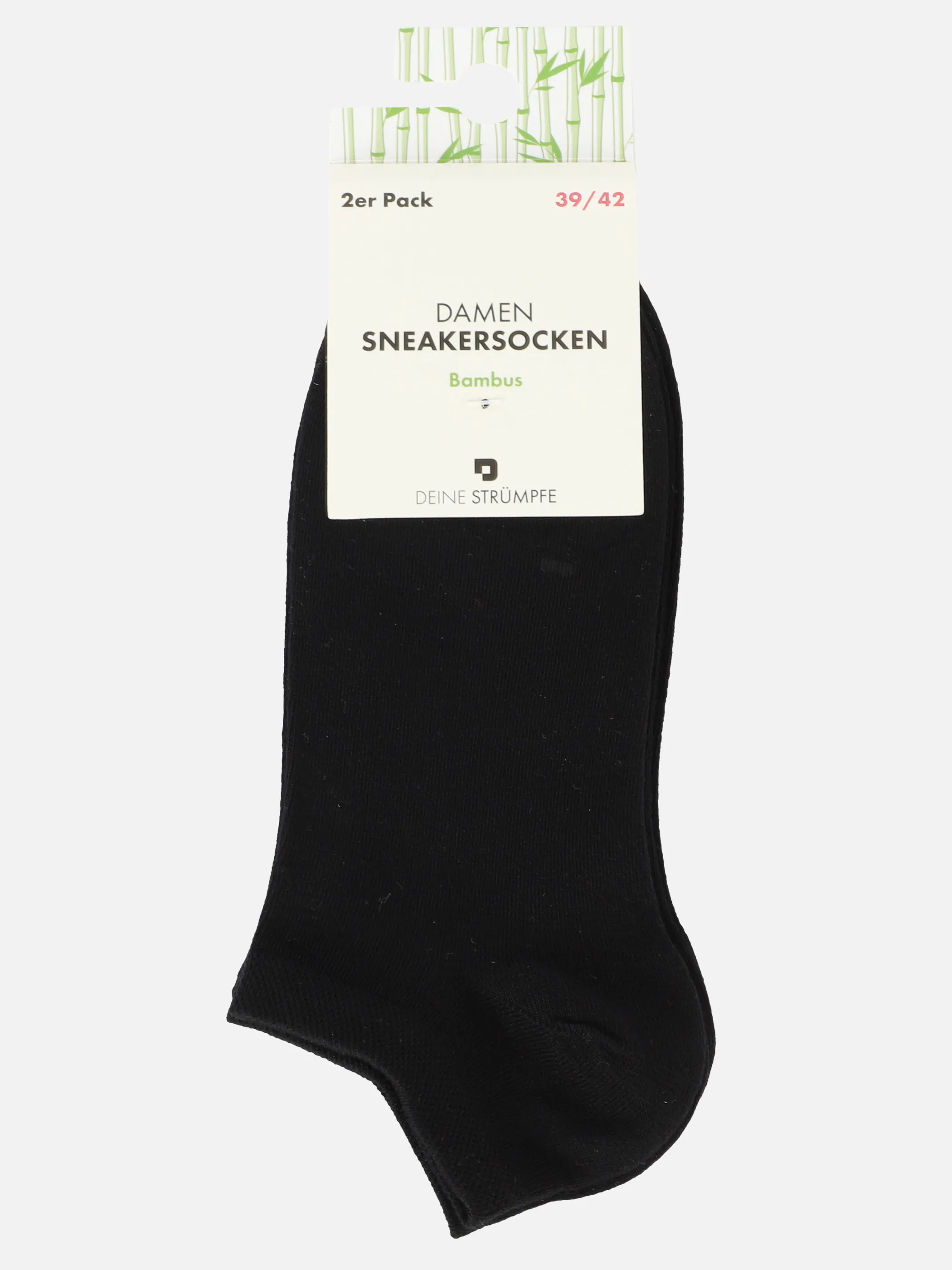 Da. Bambussneakersocken 2er Pa Schwarz 900263 SCHWARZ 3