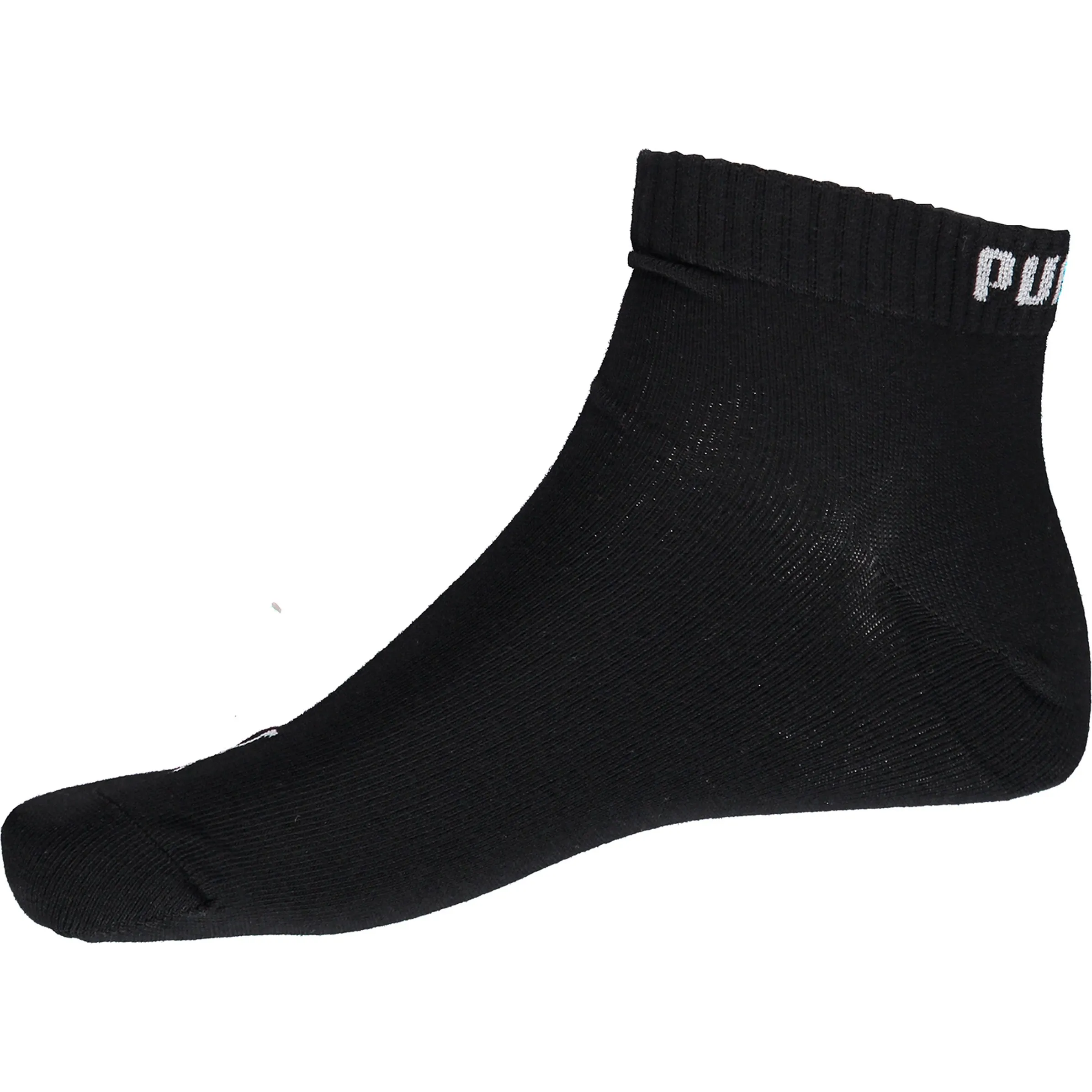 Puma Unisex Quarter Socken 3er Pack Schwarz 724501 SCHWARZ 2