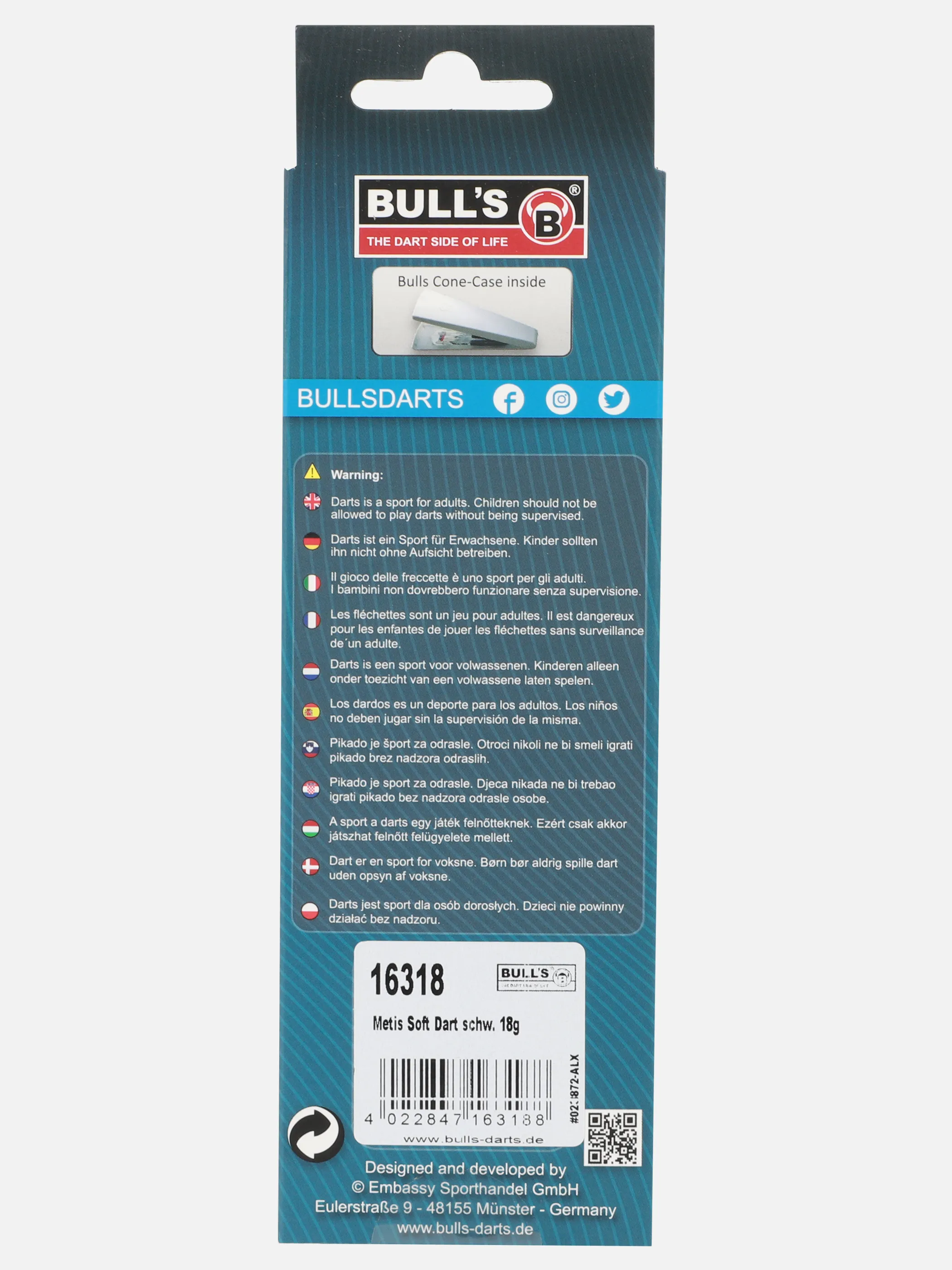 Bull´s Softdarts Advanced 3er Pack Bunt 911142 BUNT 2