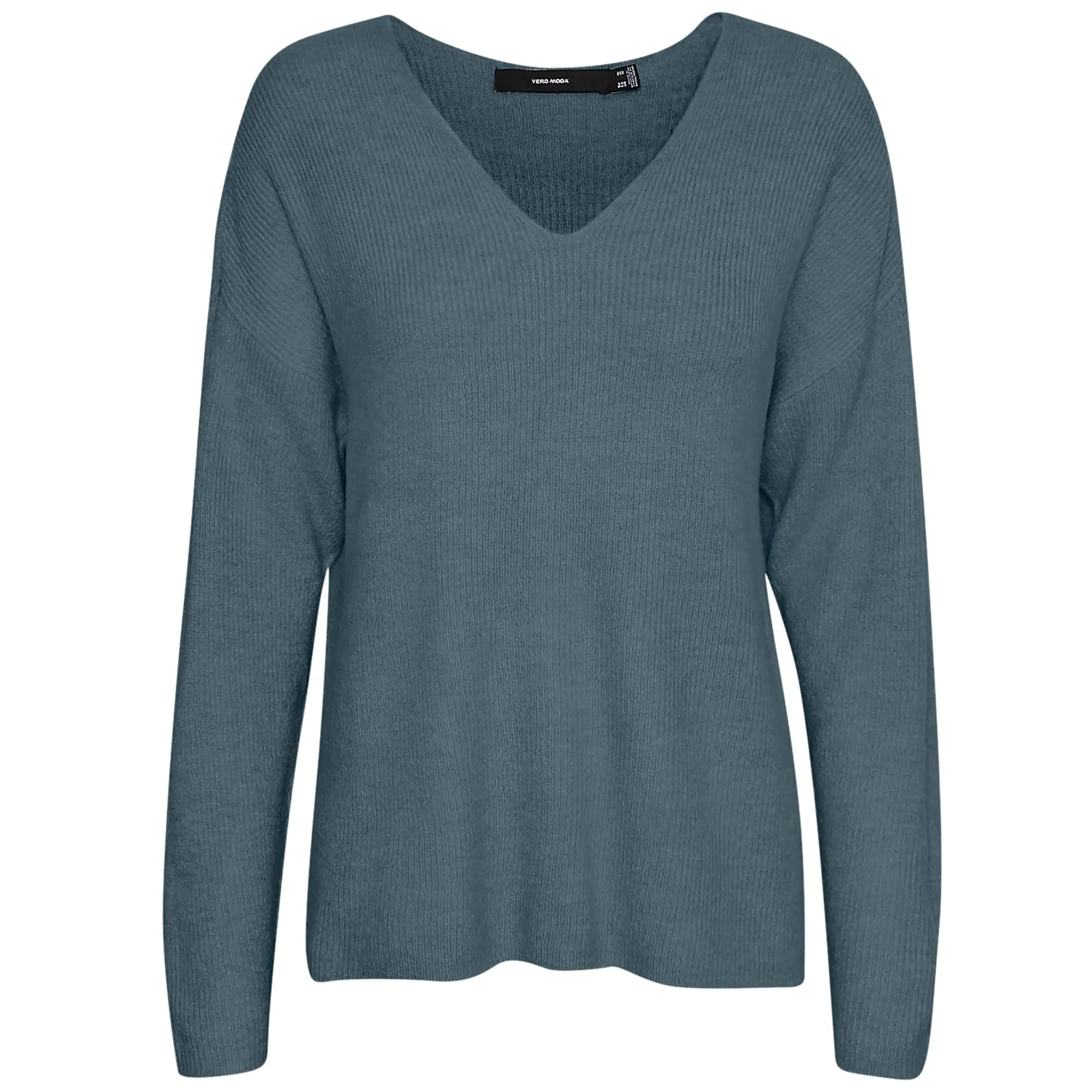 Vero Moda 10233357 VMCREWLEFILE LS V-NEC Grau 842583 192778002 1