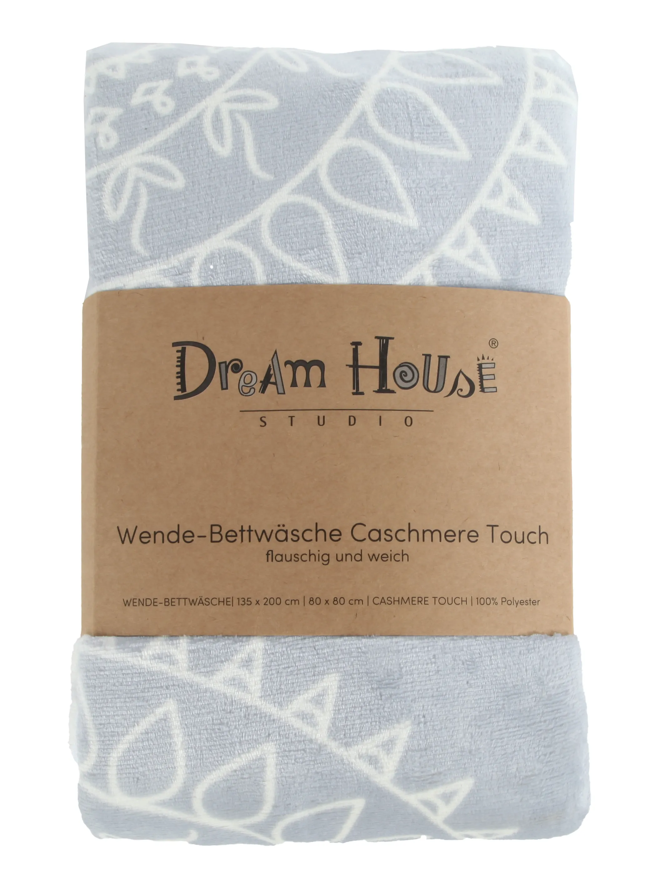 Dream House Bettwäsche Cashmere Touche Win Grau 901401 SILBER 1