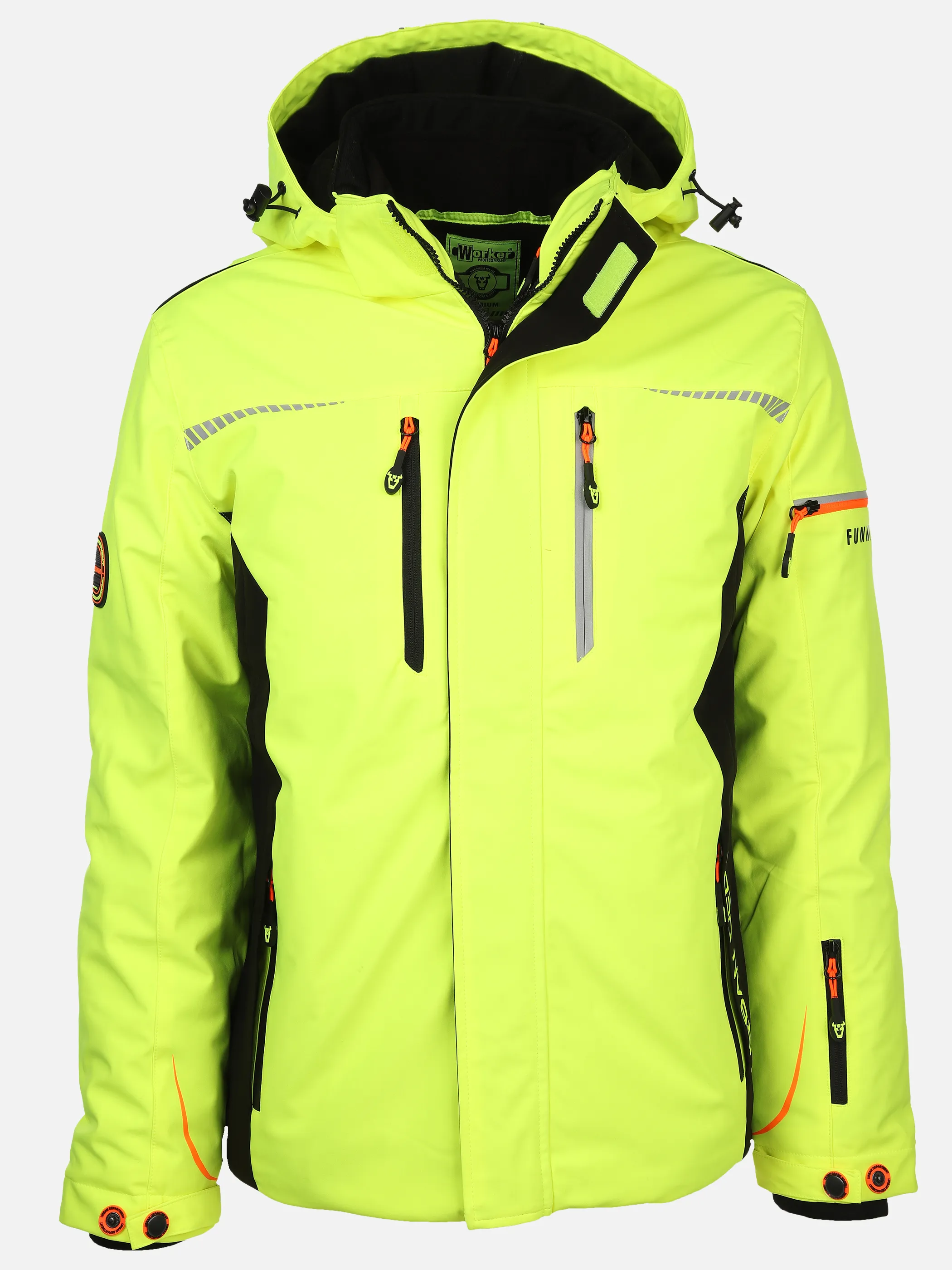 Worker He. 3in1 Funktionsjacke wattiert Gelb 882929 NEON YELL 1