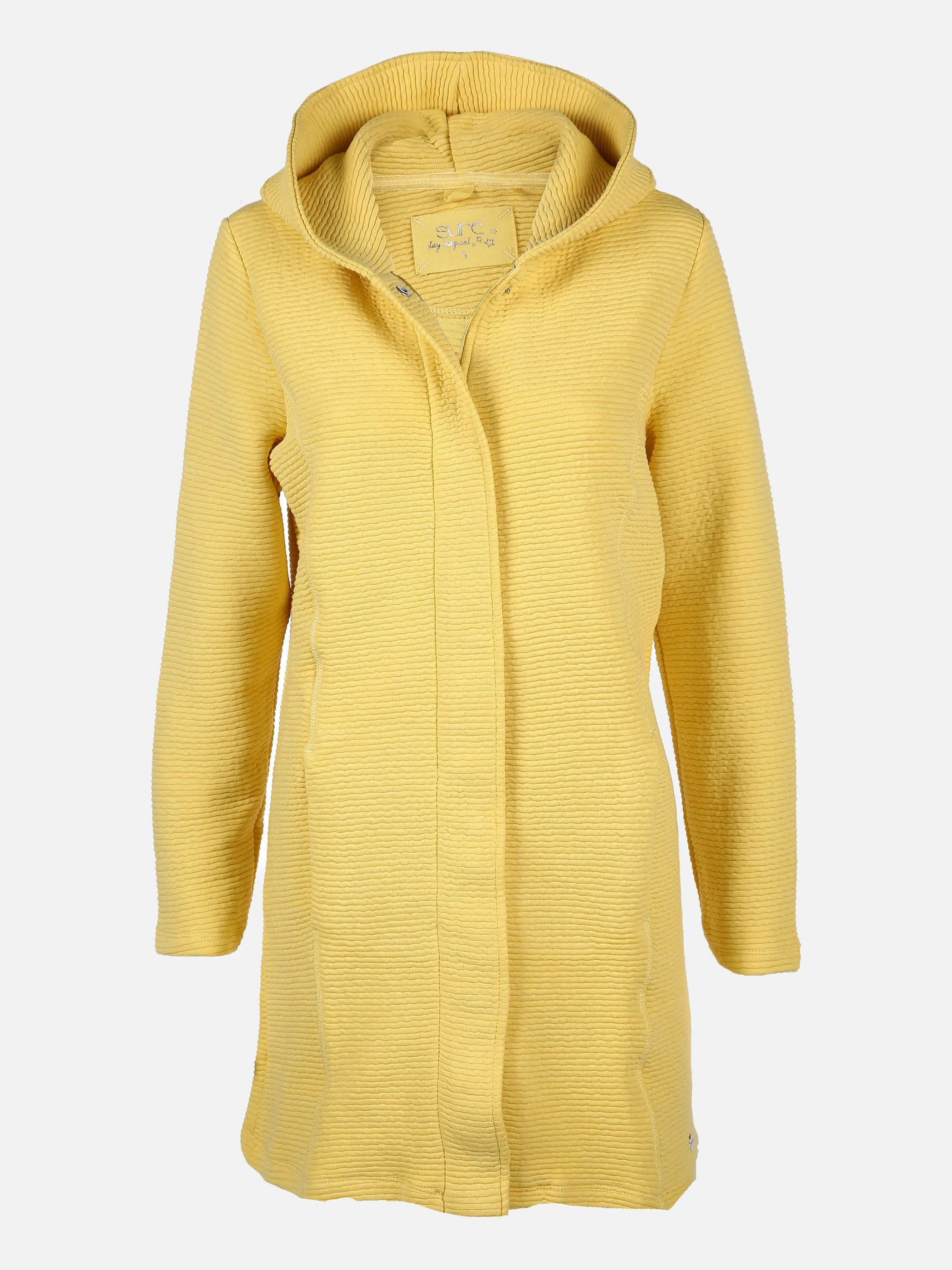 Damen Longjacke mit Kapuze | SUN YELLOW | M | 830136-sunyellow-7