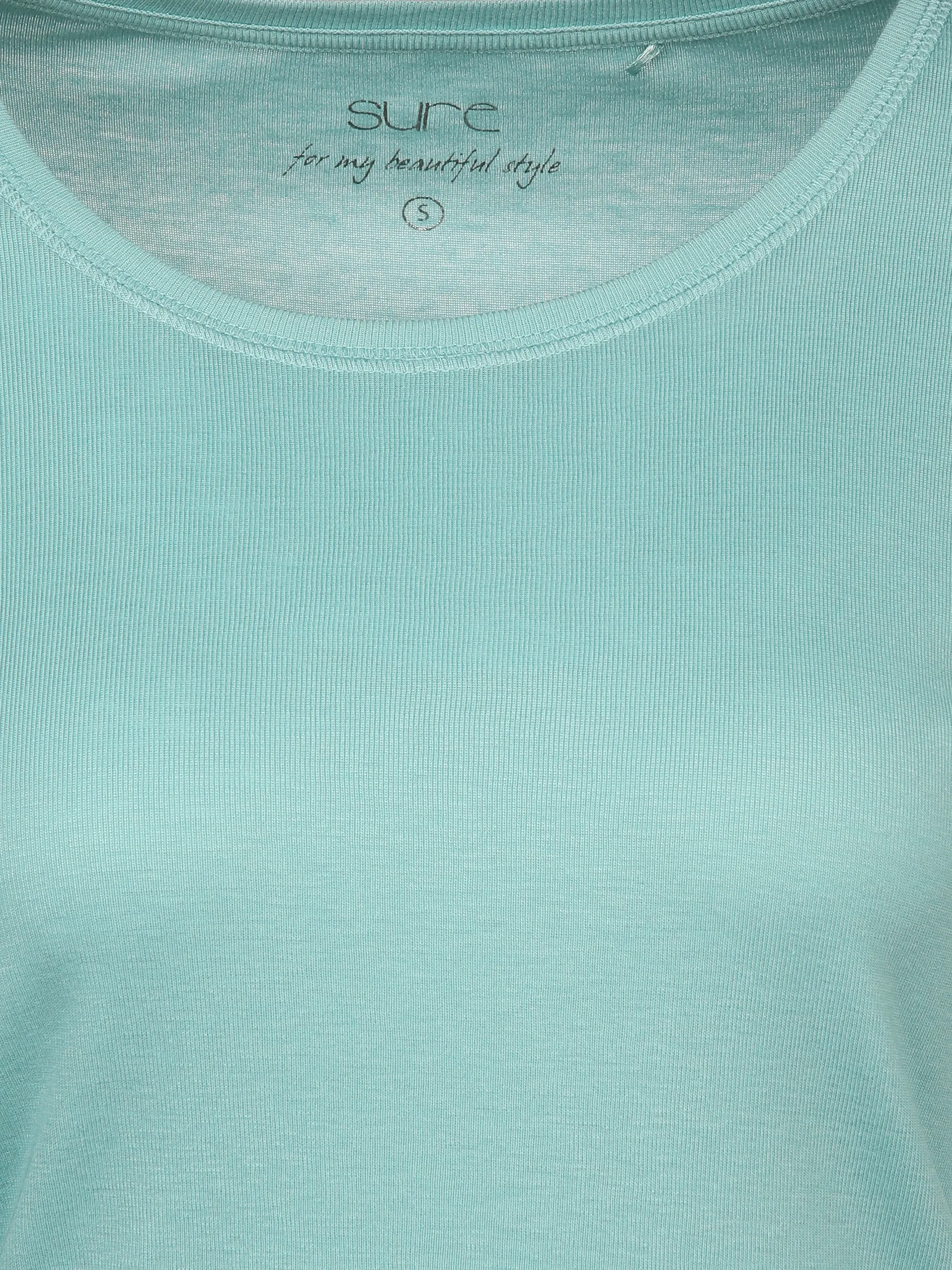 Sure Da-Basic-Shirt langarm Türkis 897614 AQUA 3