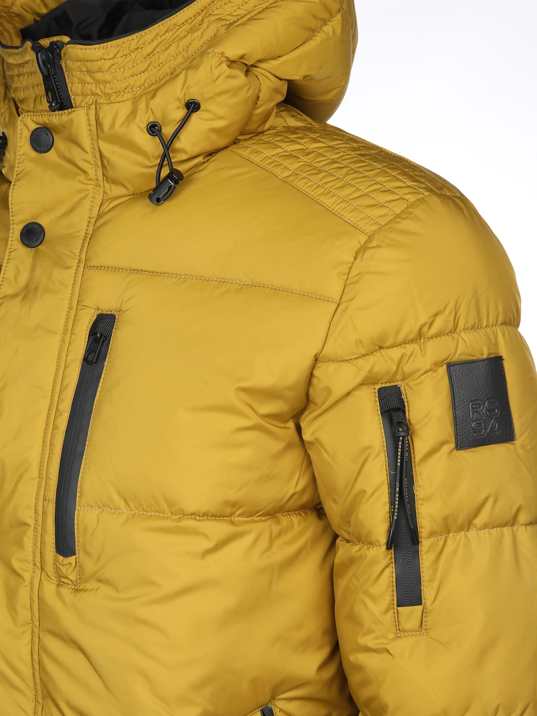 Jim Spencer He. Steppjacke Kapuze Gelb 897311 LEMON 4