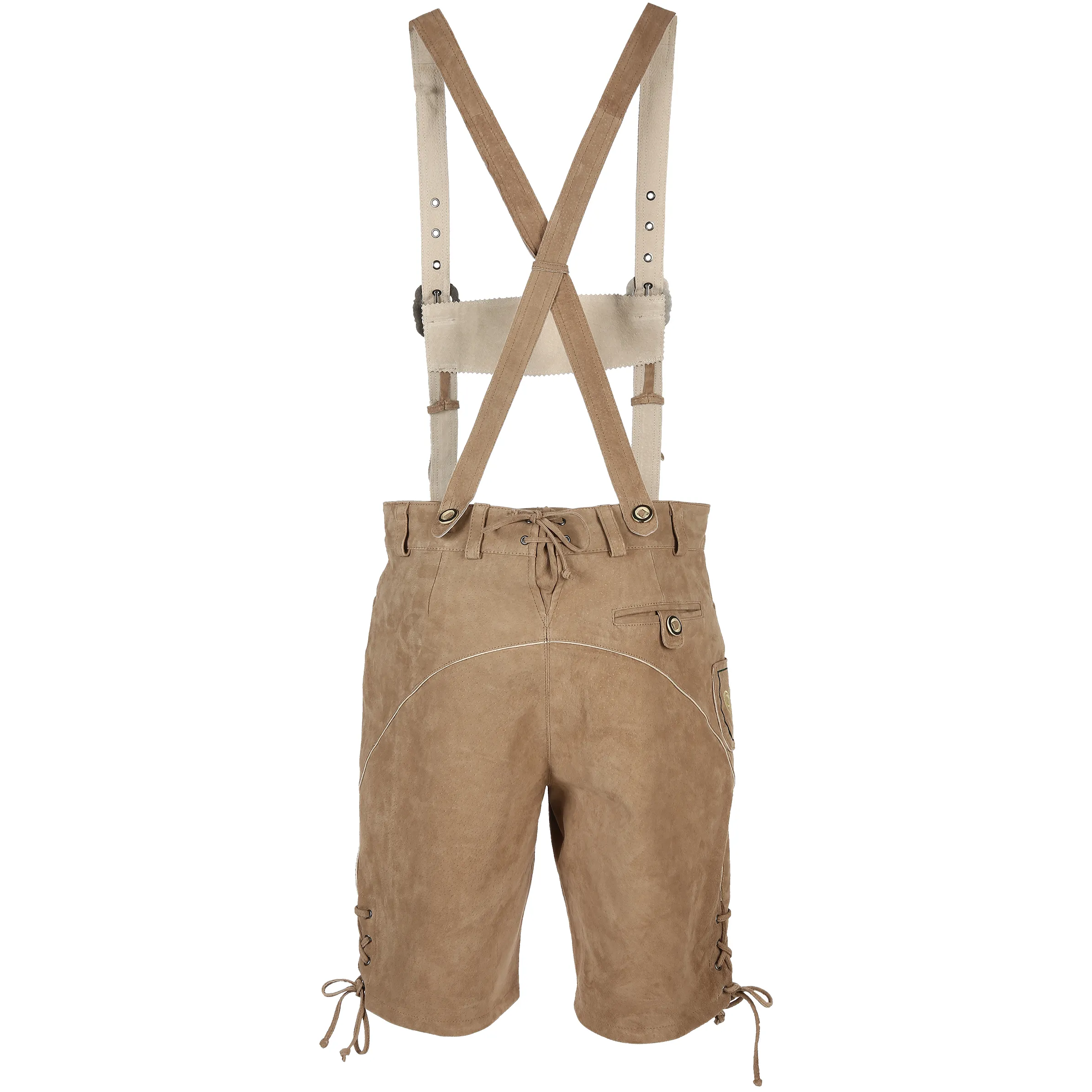 Birkhahn Mode und Tracht He-Echtlederhose Bierkrug Braun 792597 BEIGE 2