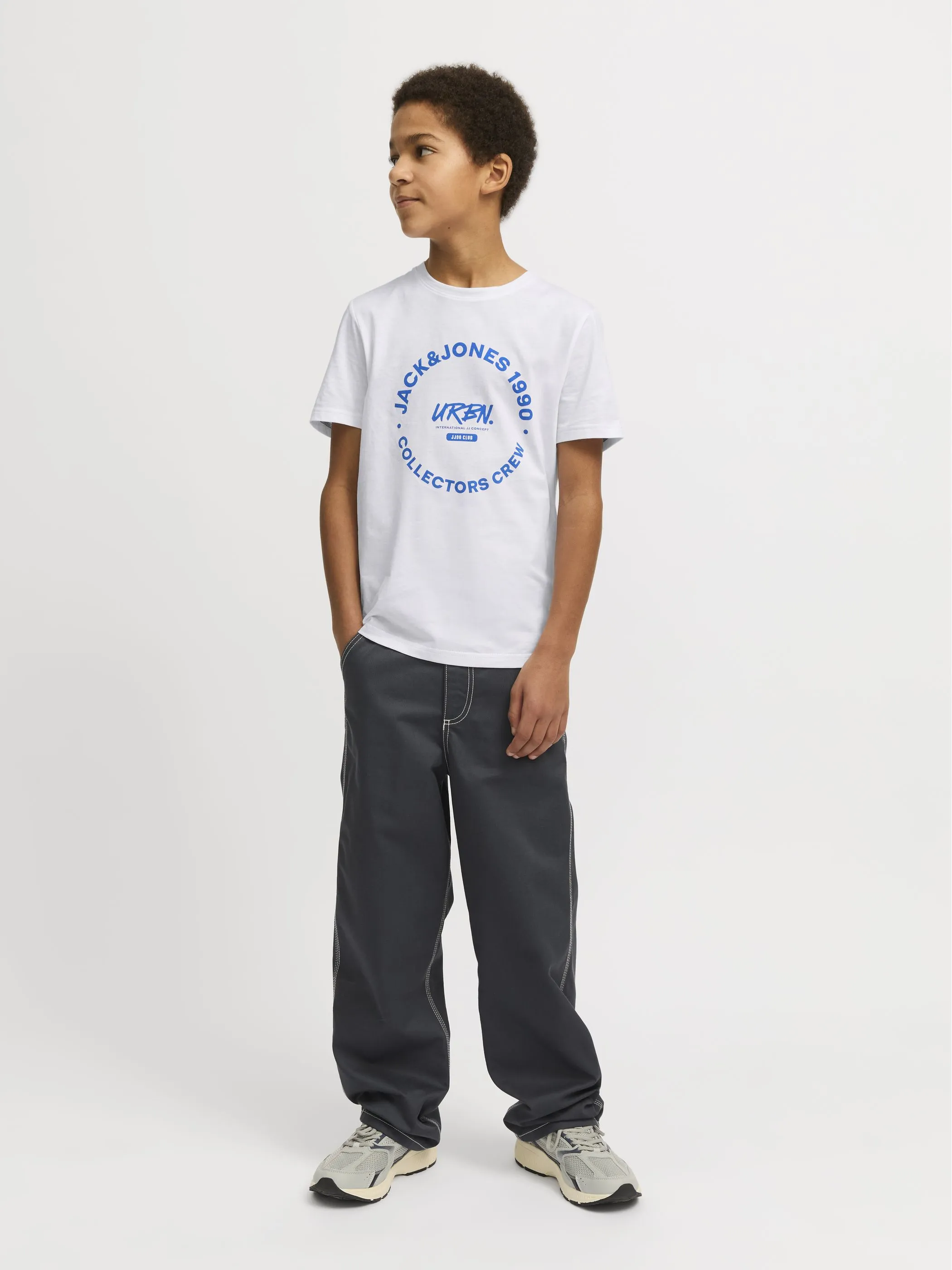 Jack&Jones Junior 12270001 JJSIMON TEE SS CREW N Weiß 904157 178074001 4