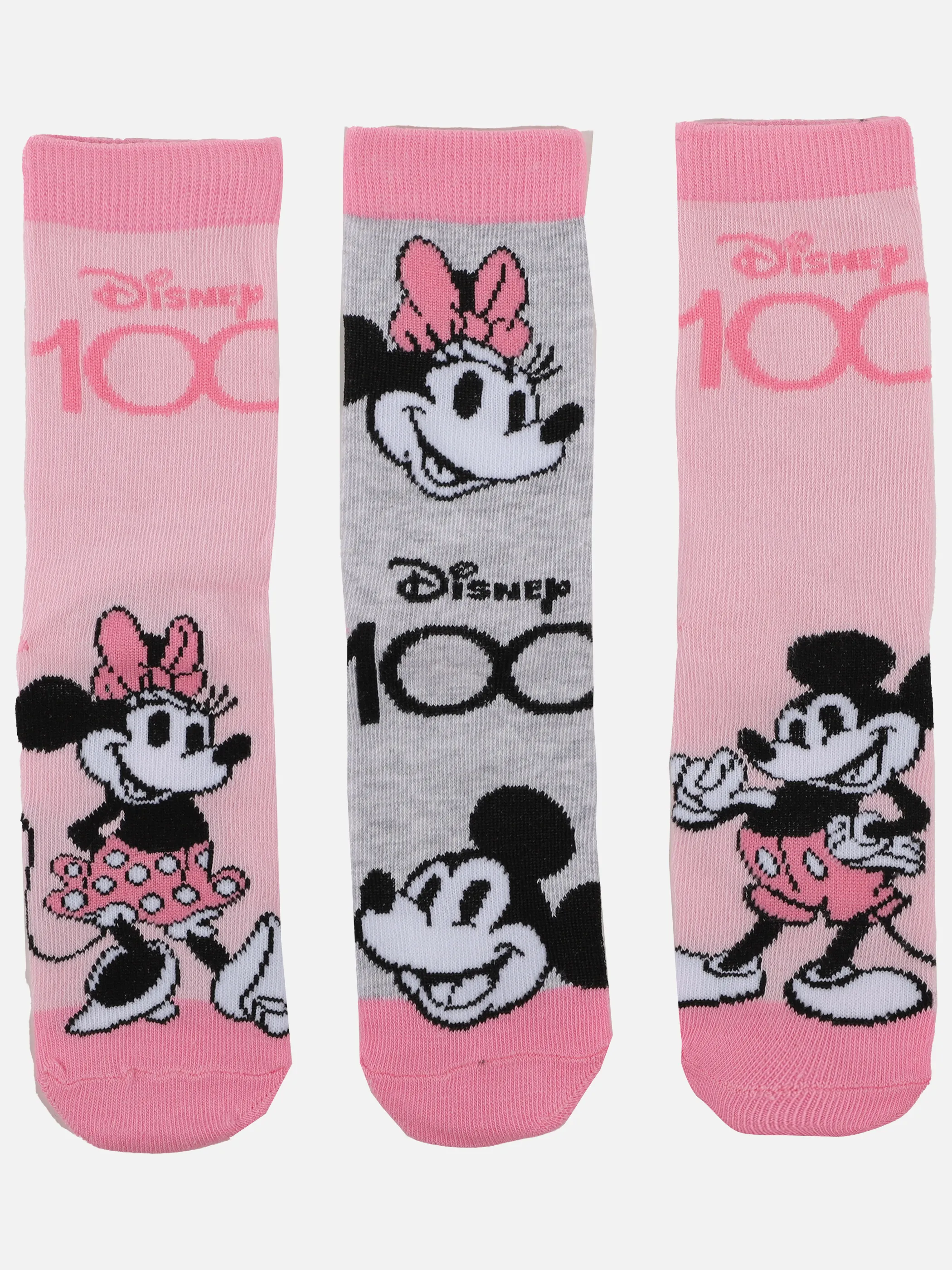 Minnie Mouse KM Socken 3er Bunt 903215 BUNT 2