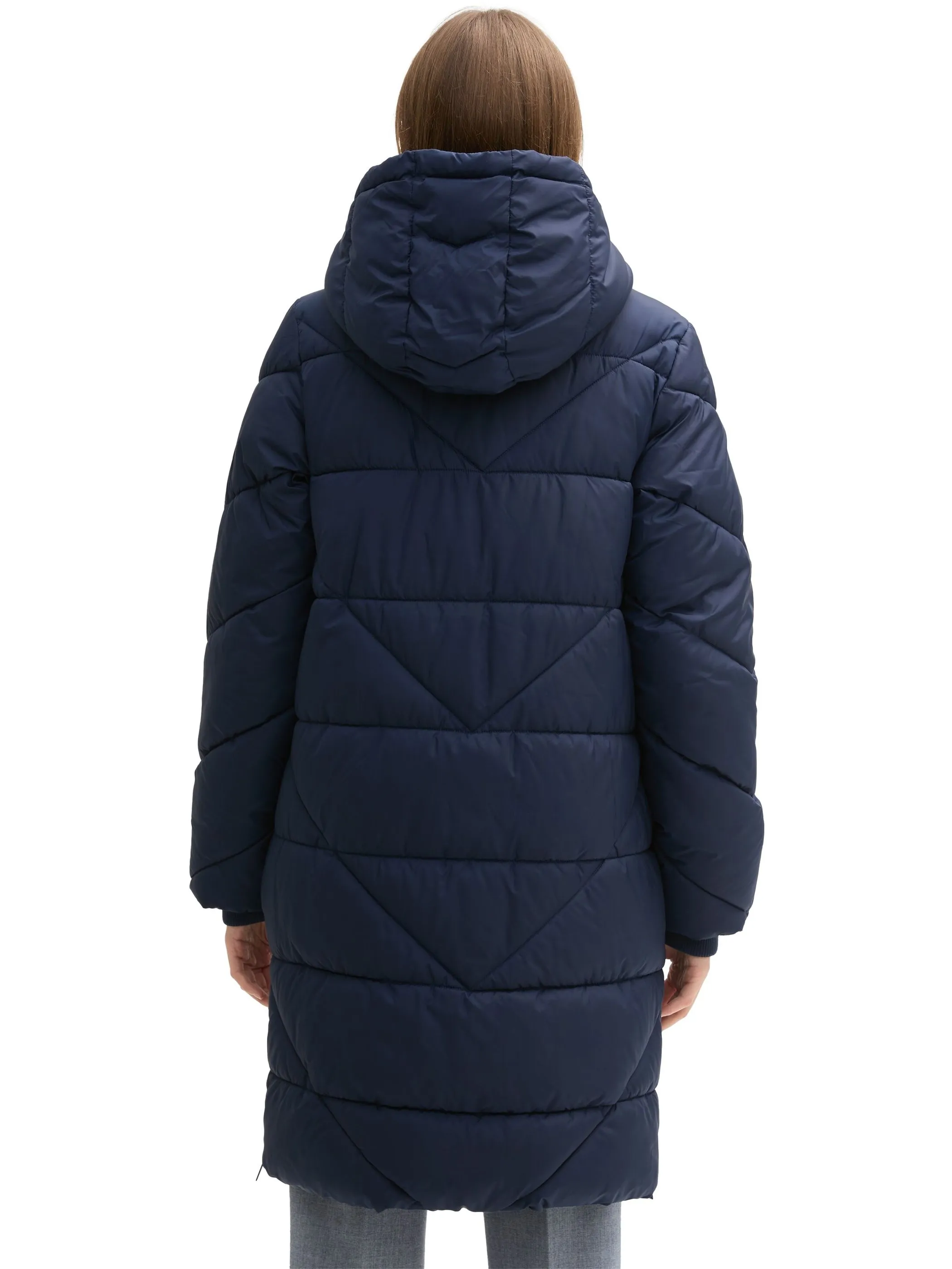 Tom Tailor 1042916 long puffer coat Blau 898628 10668 2