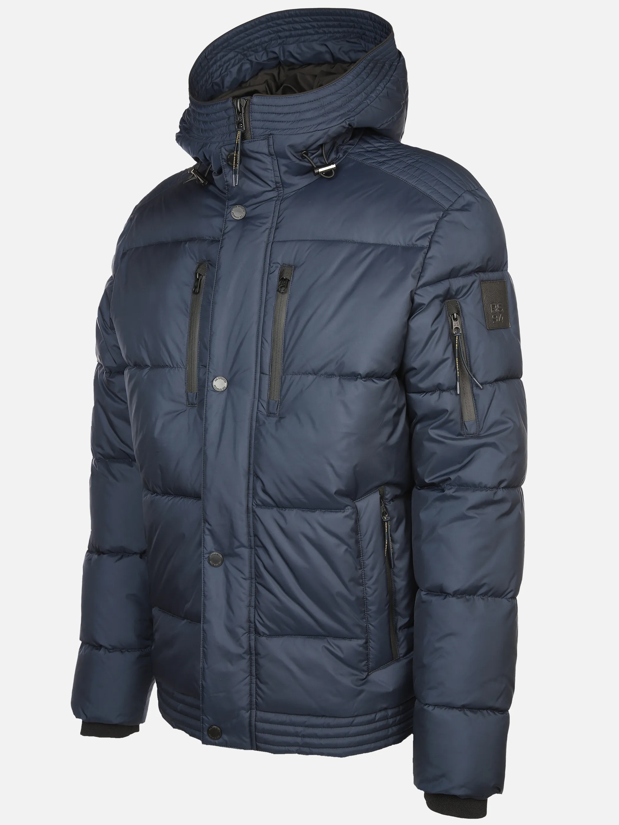 Jim Spencer He. Steppjacke Kapuze Blau 897311 NAVY 3