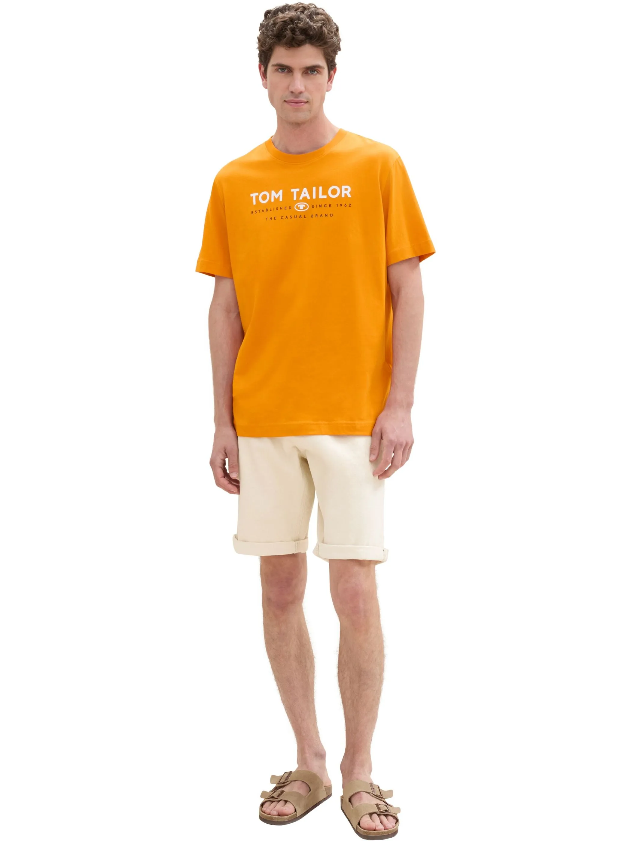 Tom Tailor 1043276 t-shirt with print Orange 898849 12392 5