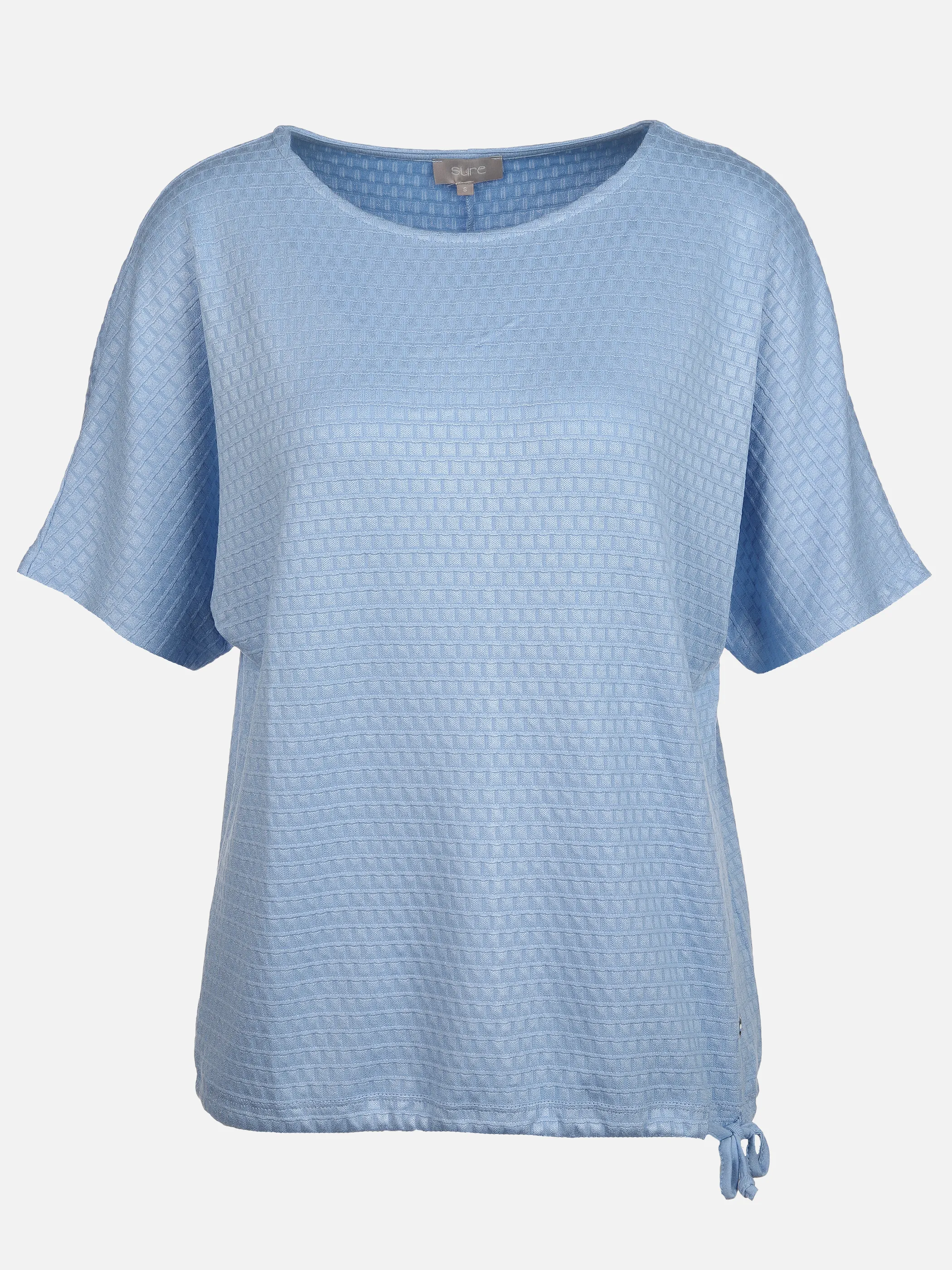 Sure Da-Struktur-Jacquard-Shirt Blau 889313 CLOUD BLUE 1