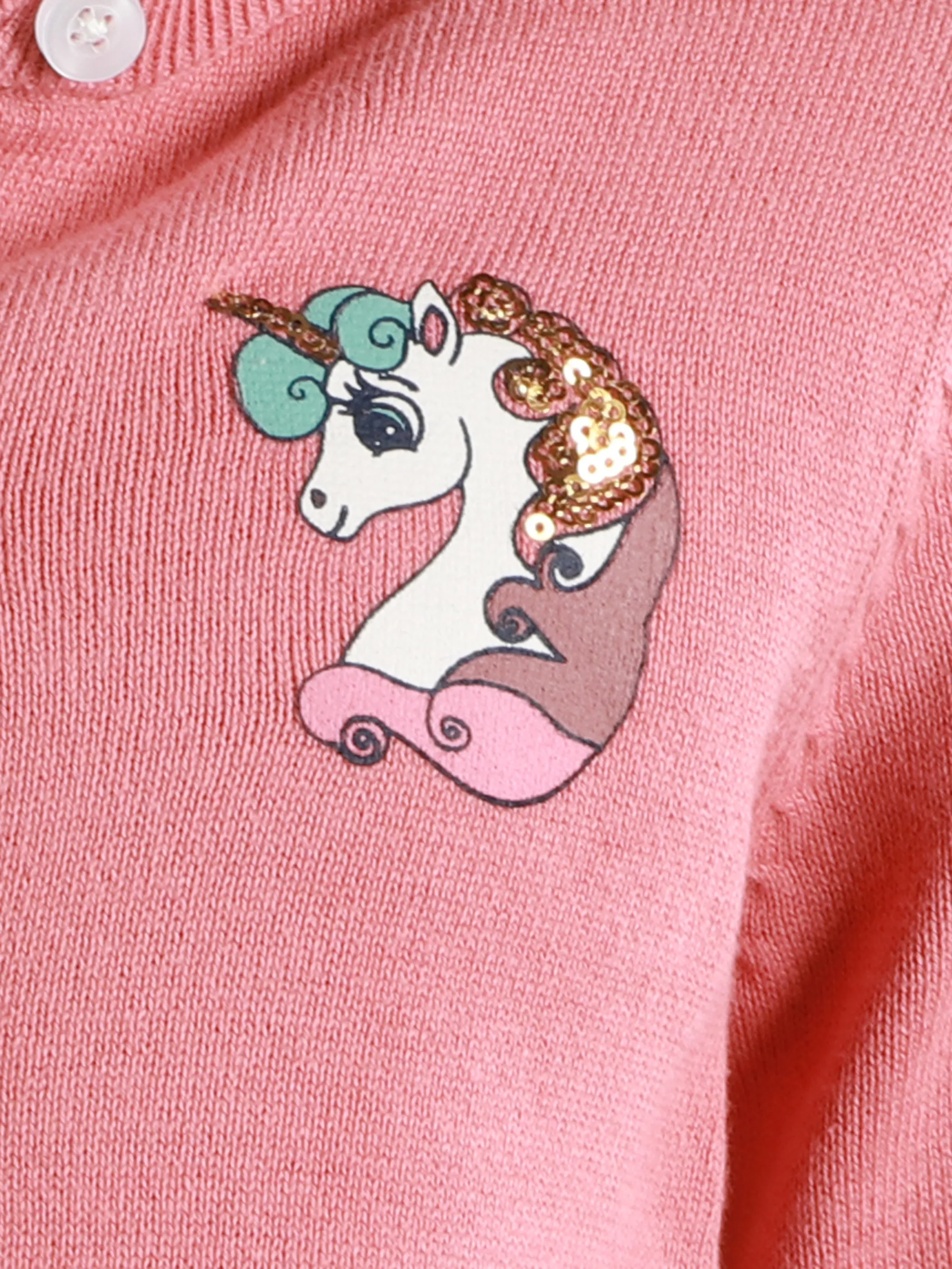 Stop + Go KM Cardigan mit Einhornprint in rosa Rosa 900237 ROSA 3